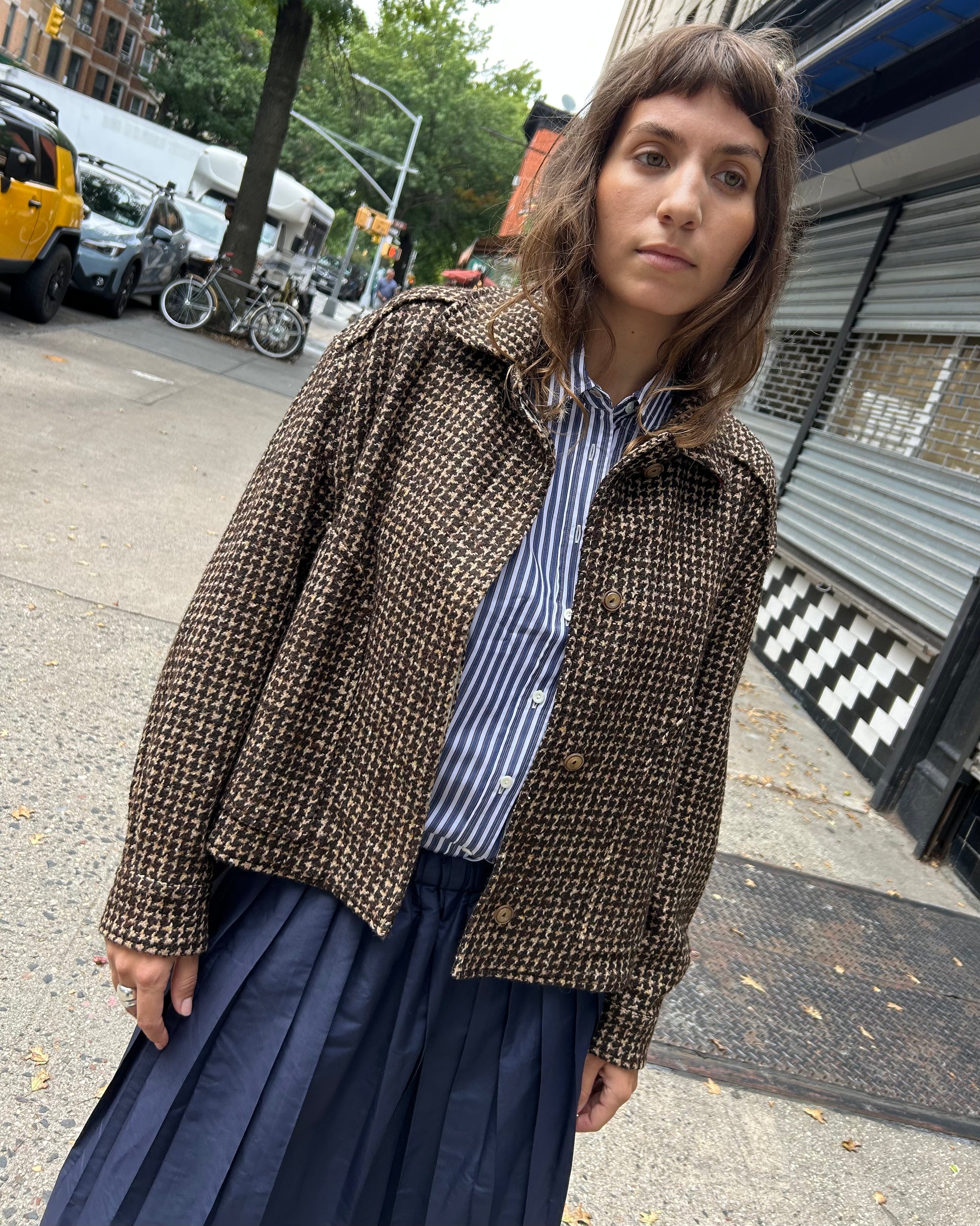 Bambino Jacket in Chocolate/Camel