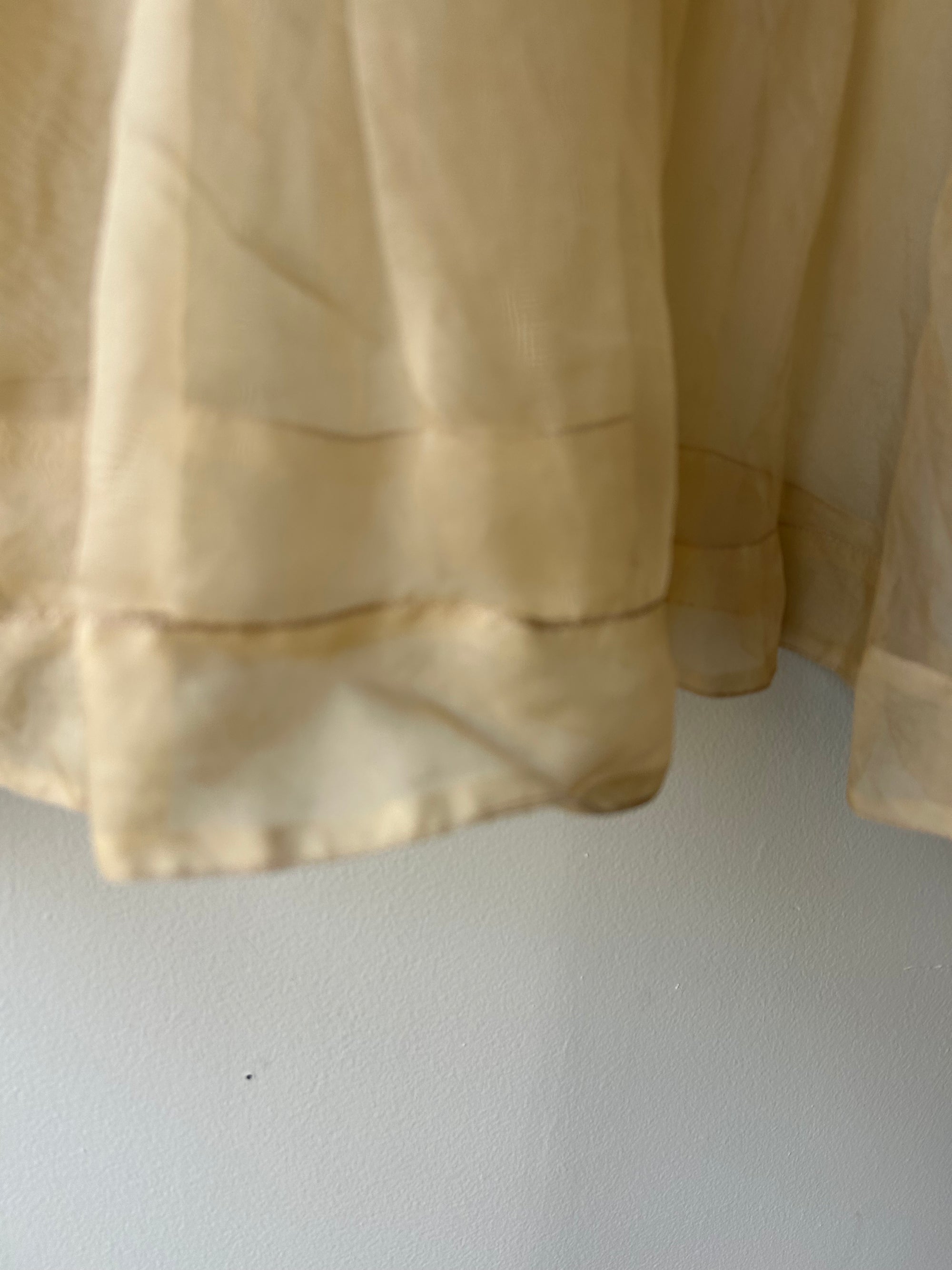 Dolls Organza Blouse in Light Taupe