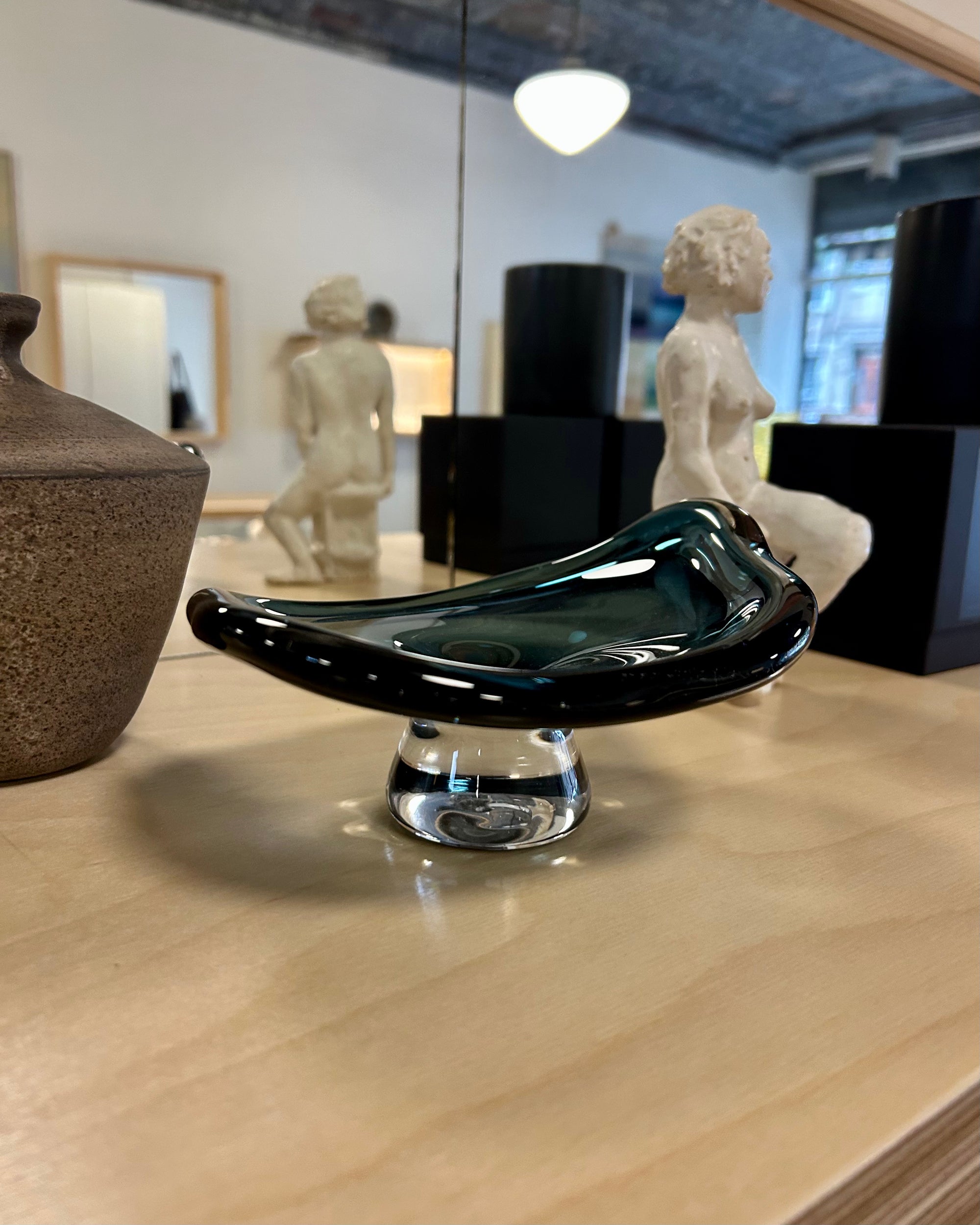 Mini Shizuku Platter in Steel Blue