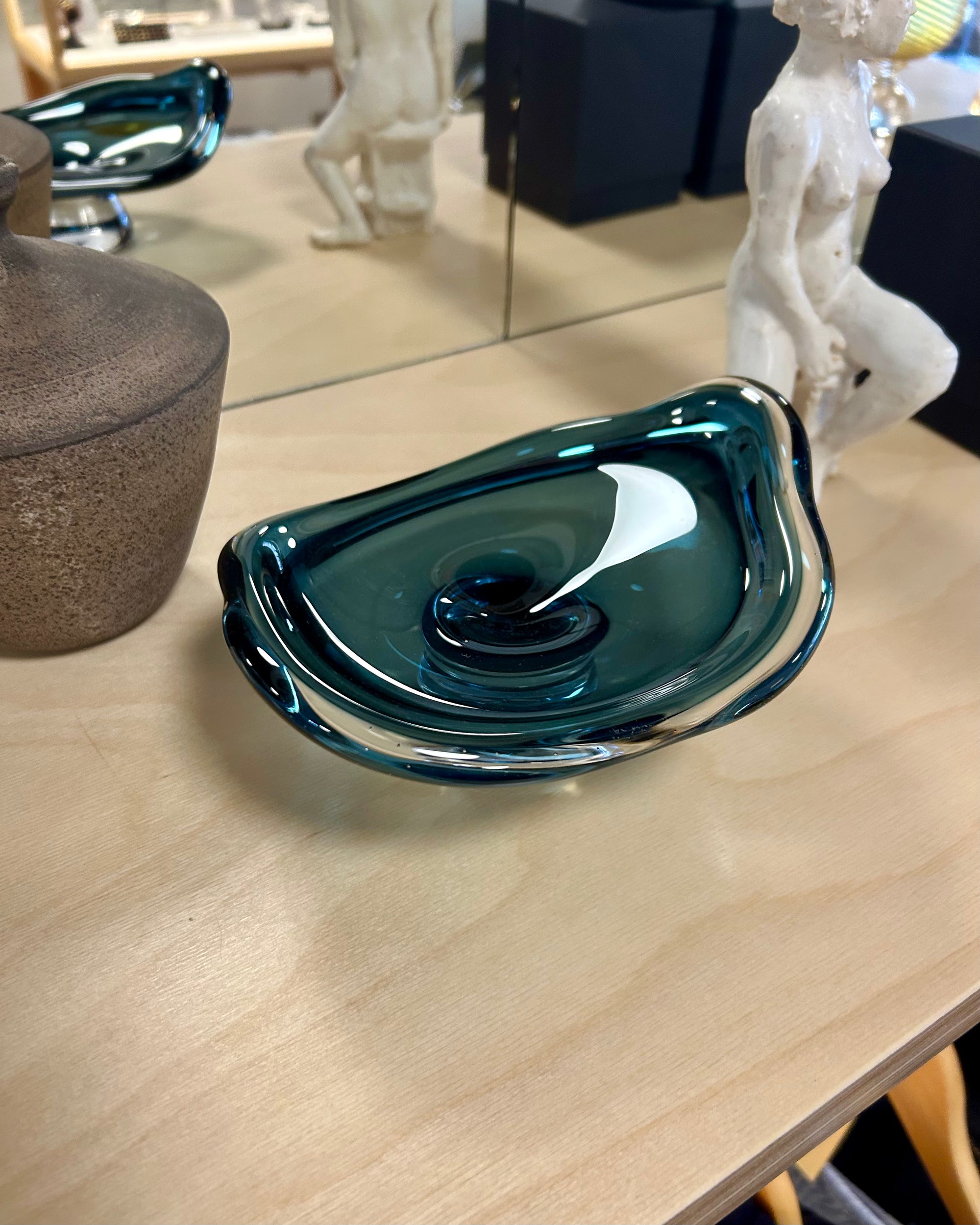 Mini Shizuku Platter in Steel Blue