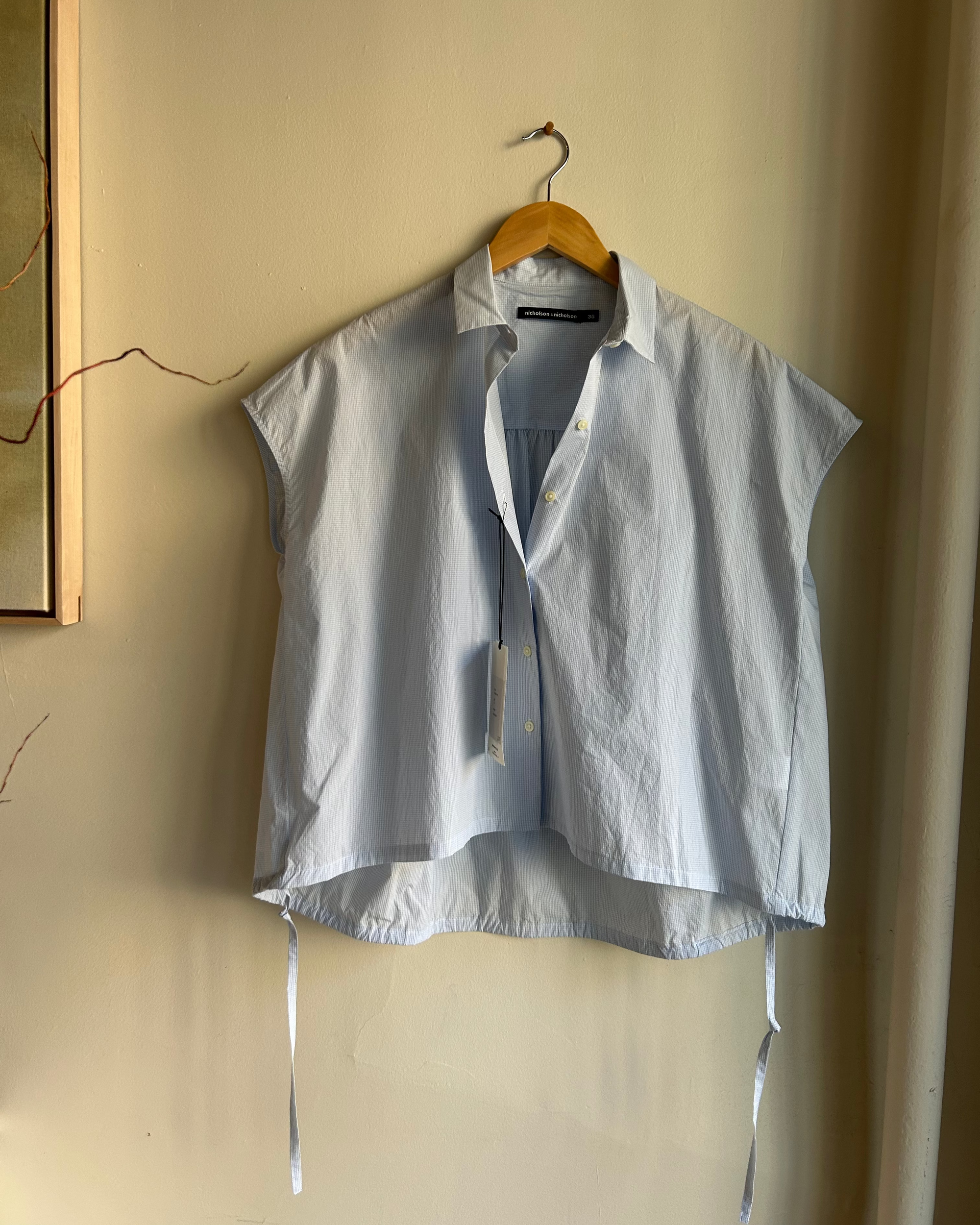 Tender Top in Sax Blue Check