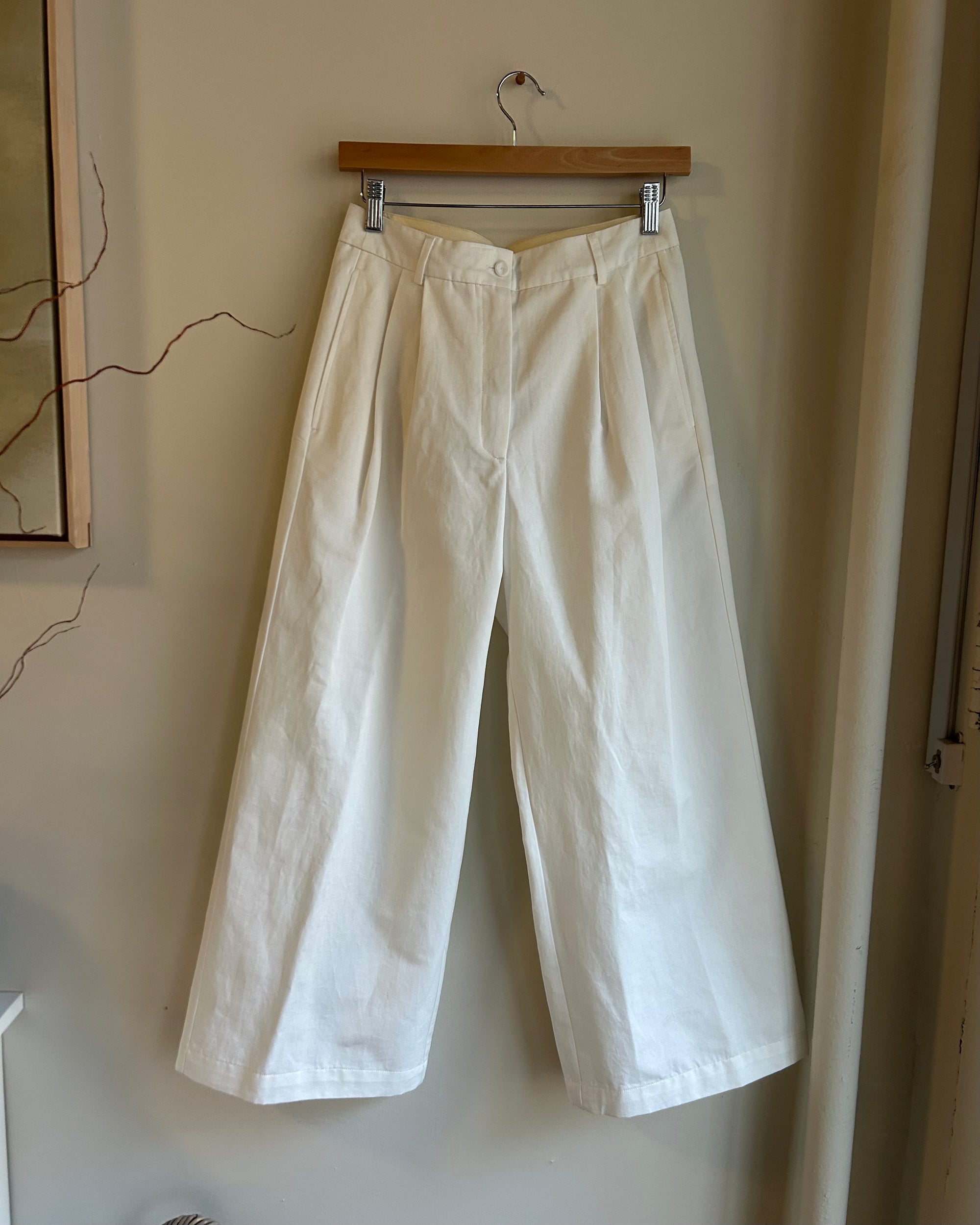 Ponio Pants in Blanc