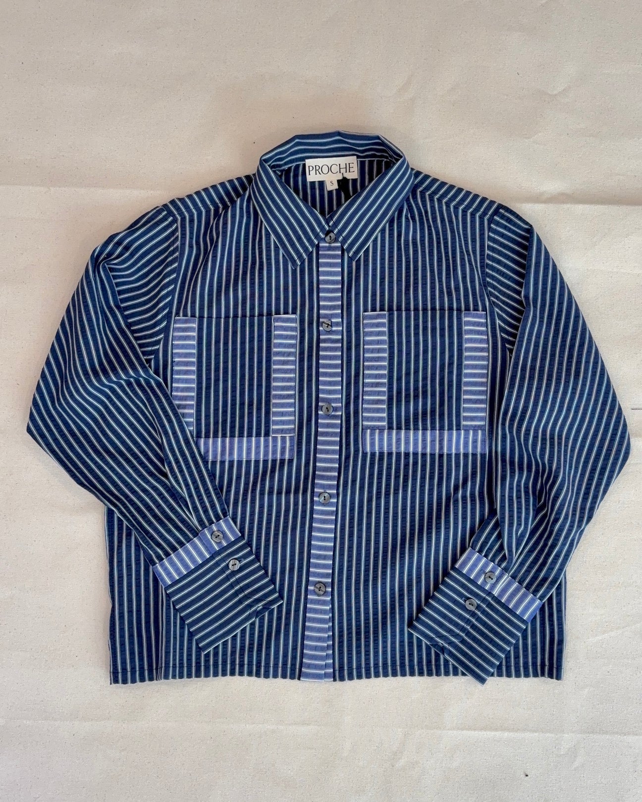 Hotel Stripe Shirt in Blue