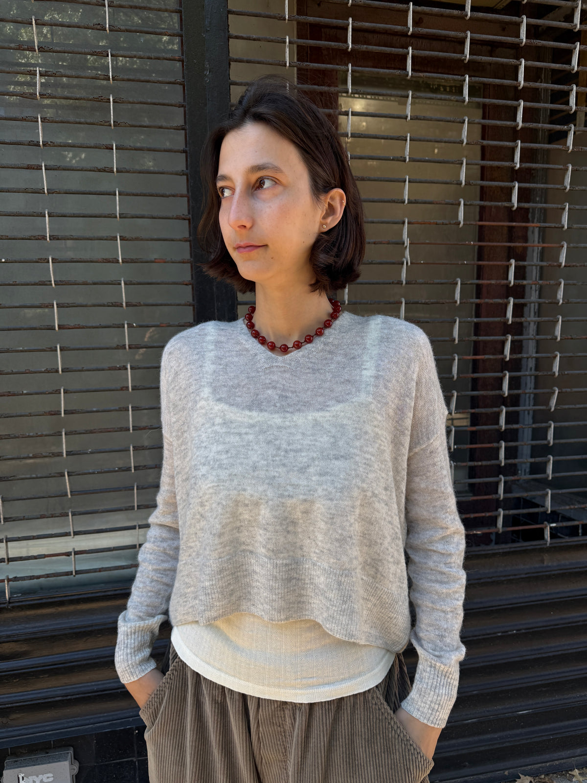 CT26304 Sweater in Light Grey