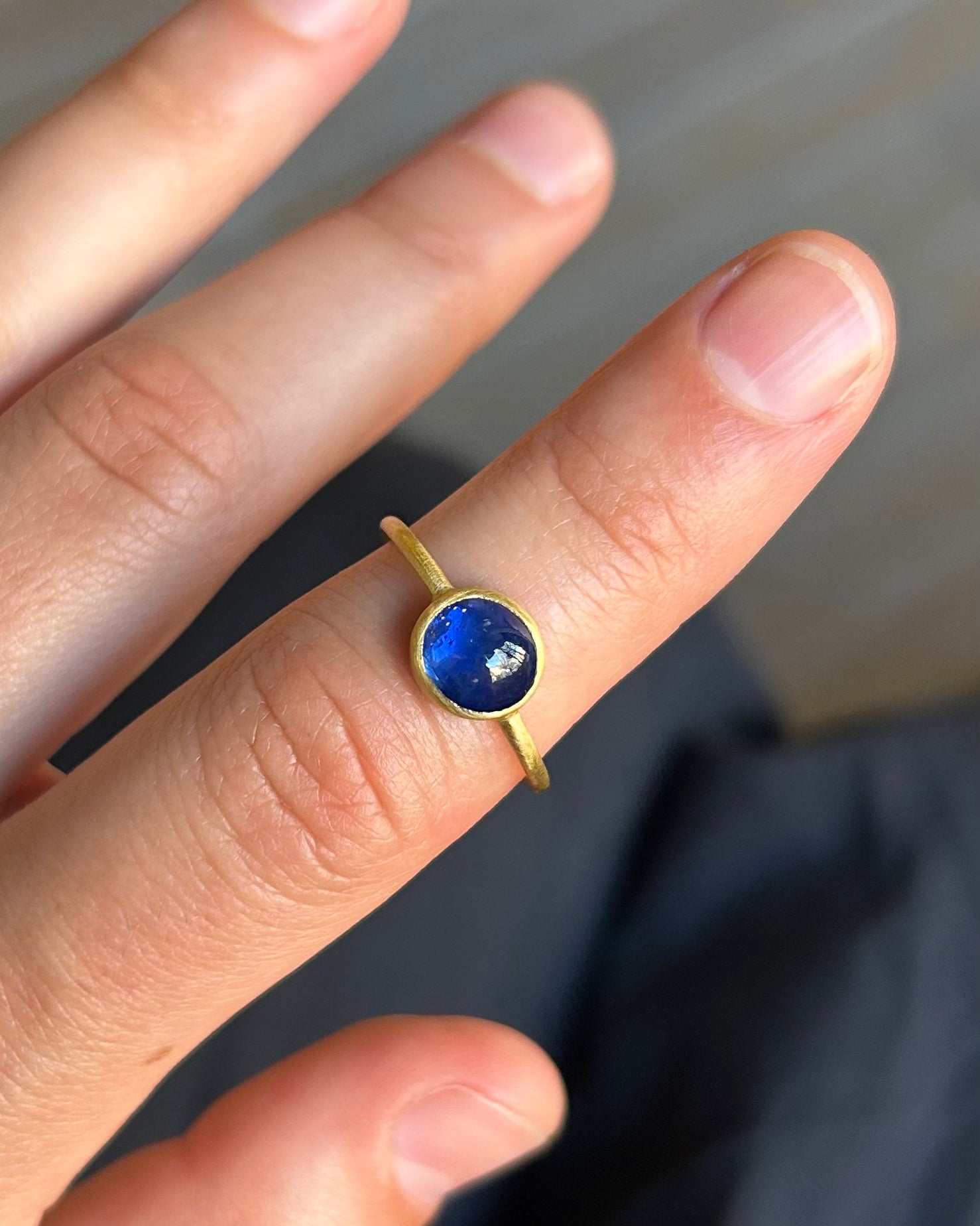 “Love at First Sight XI” Gold and Sapphire Ring
