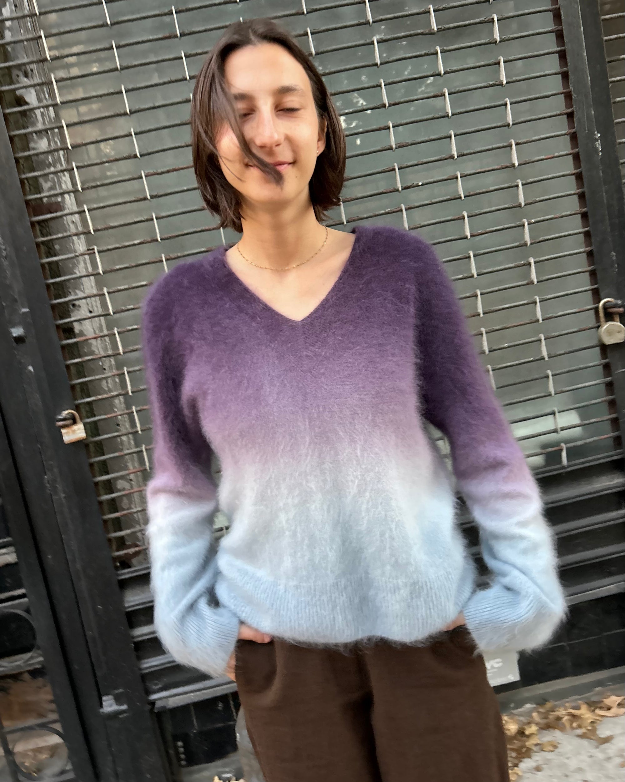 Knit 275-1 in Blue and Purple
