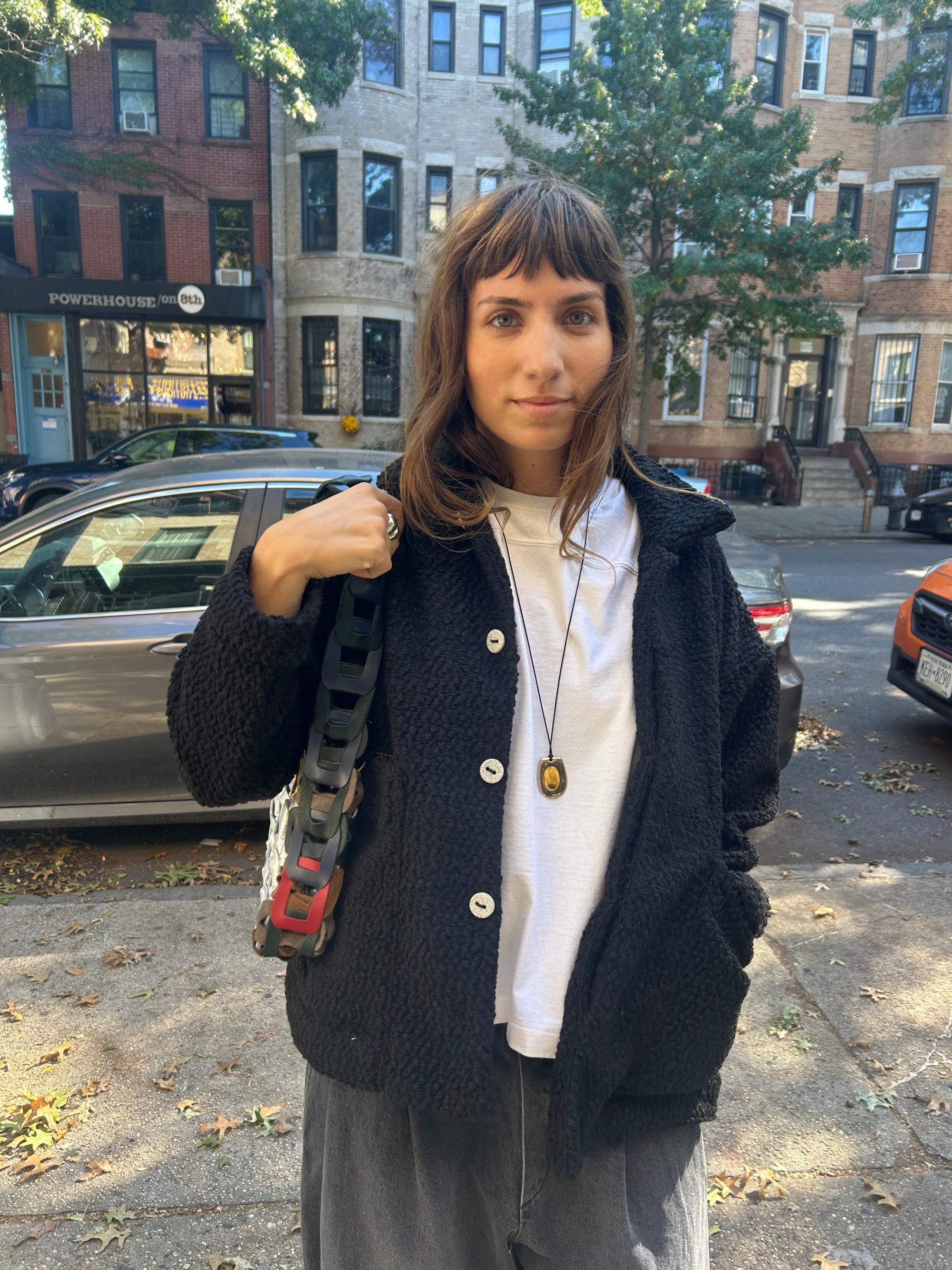 Fuzzy Barn Jacket in Black