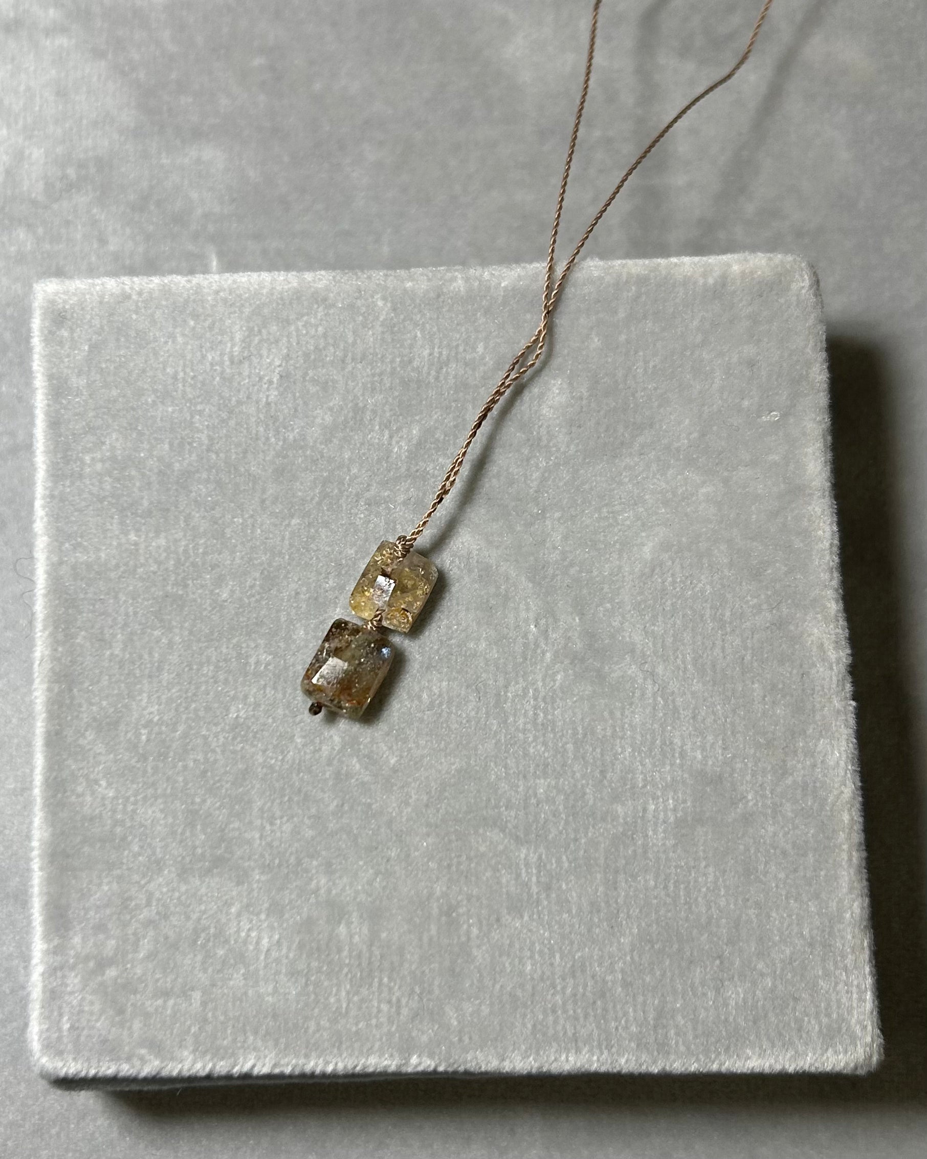 Umba Sapphire Droplet Necklaces