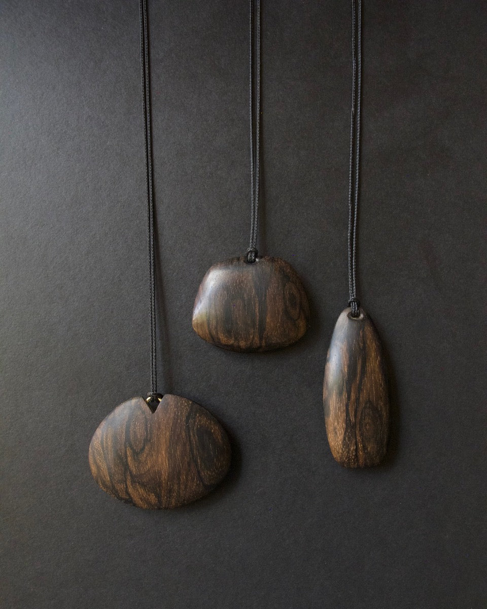 Carved Ziricote Necklace