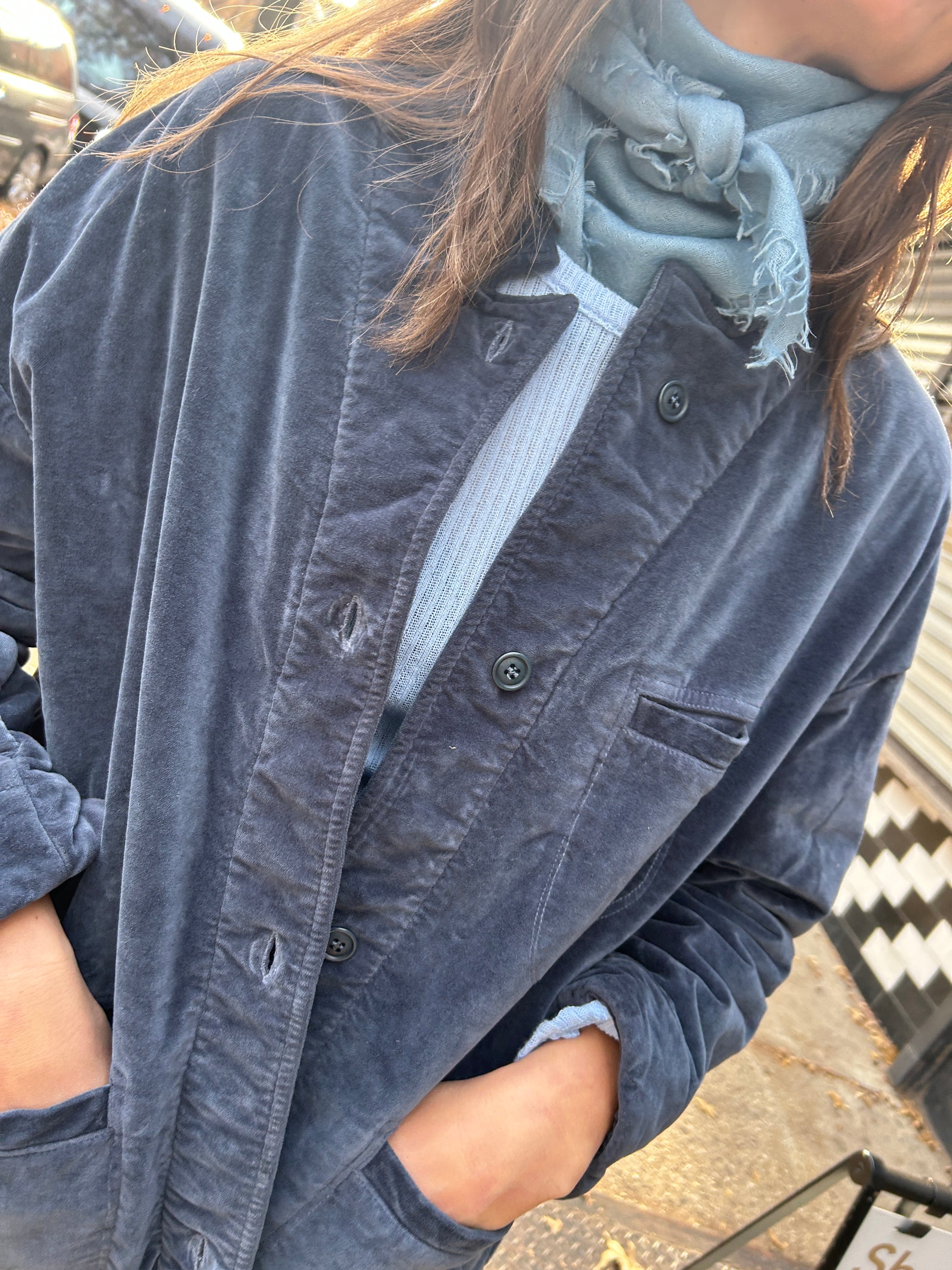 Velvet Soft Blazer in Atlantic