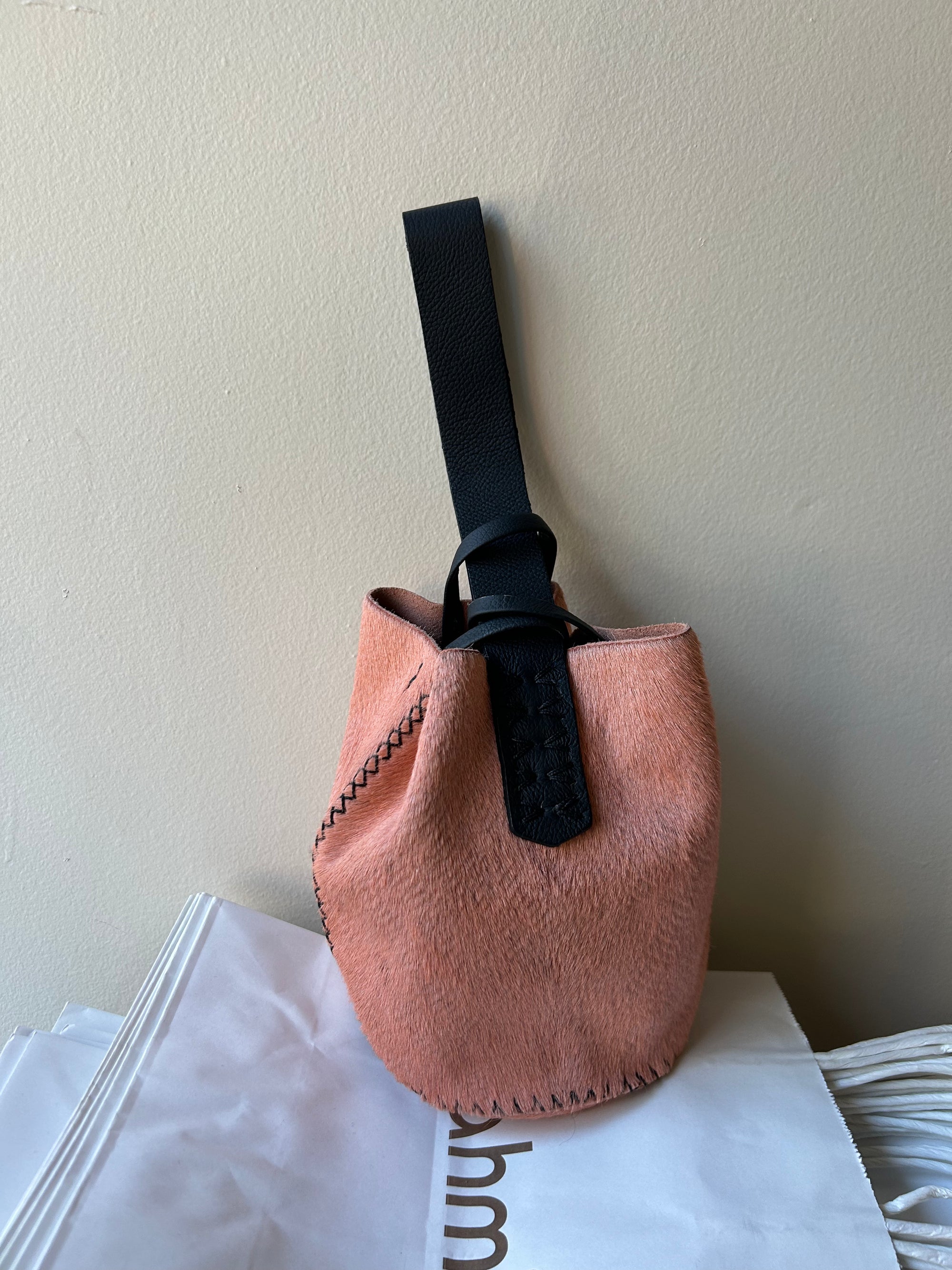 Navigli Bag in Blush Cowhide