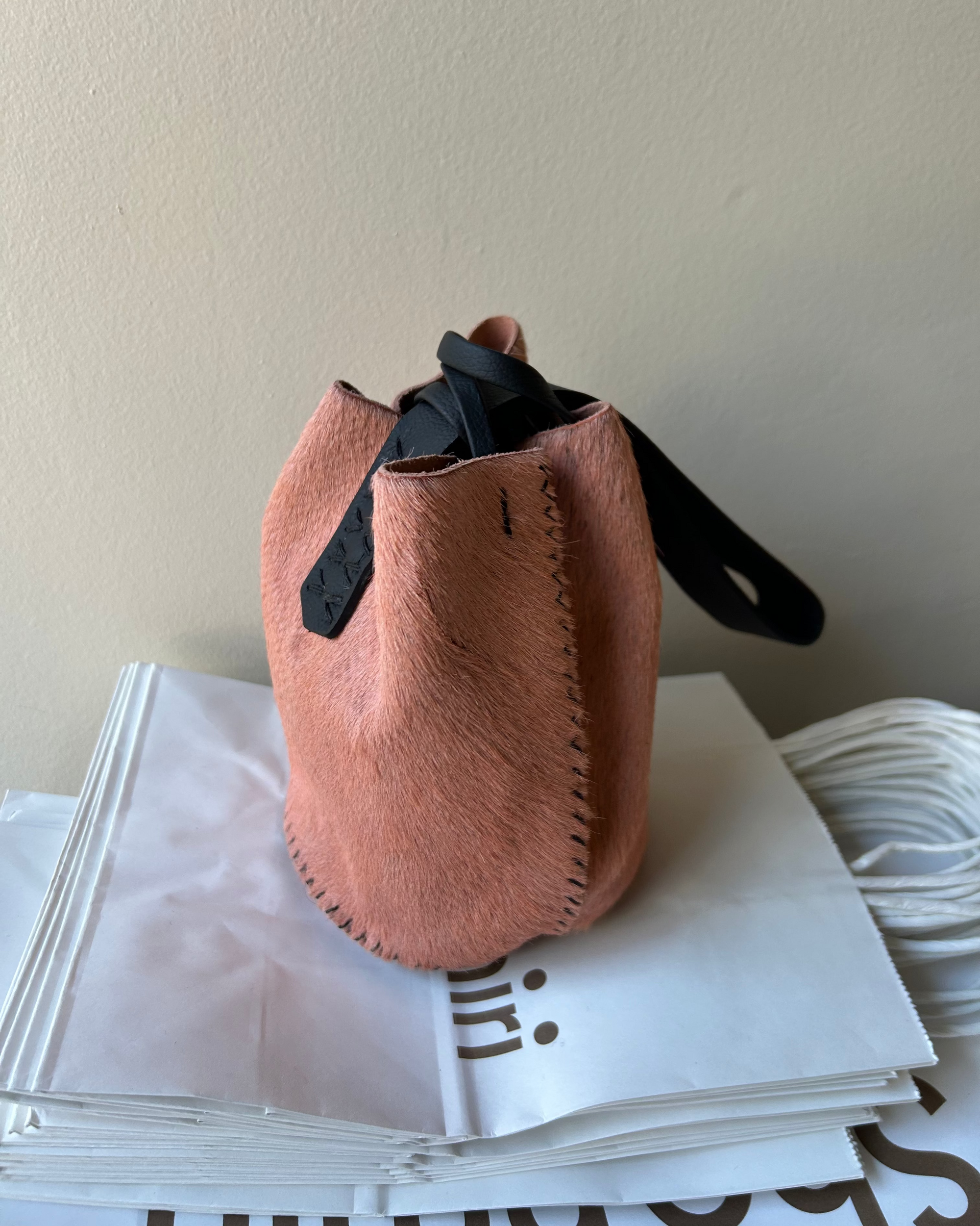 Navigli Bag in Blush Cowhide