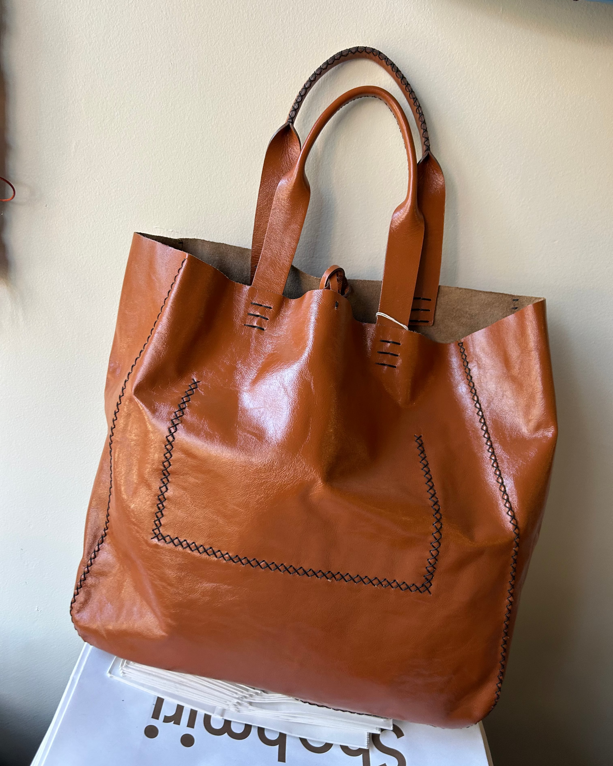 Ipanema Tote in Caramel Leather