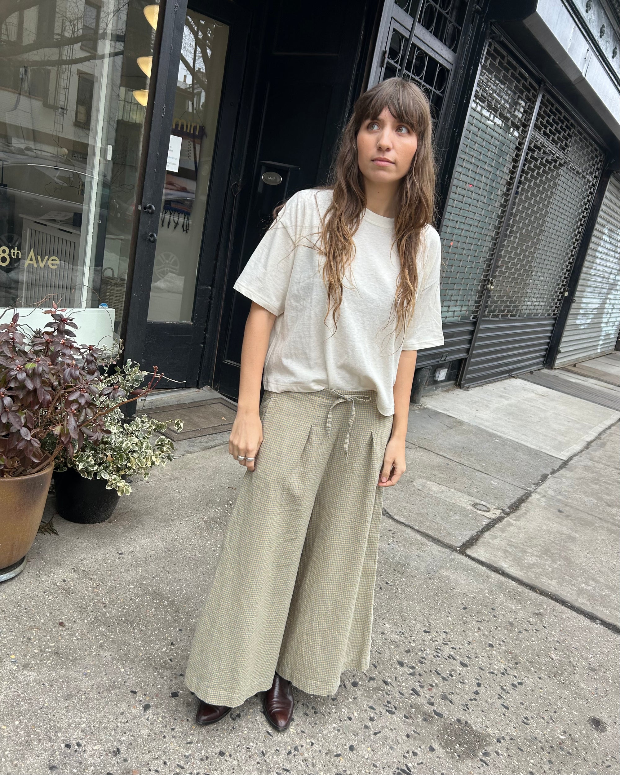 Julia Revival Jersey Tee in Ecru