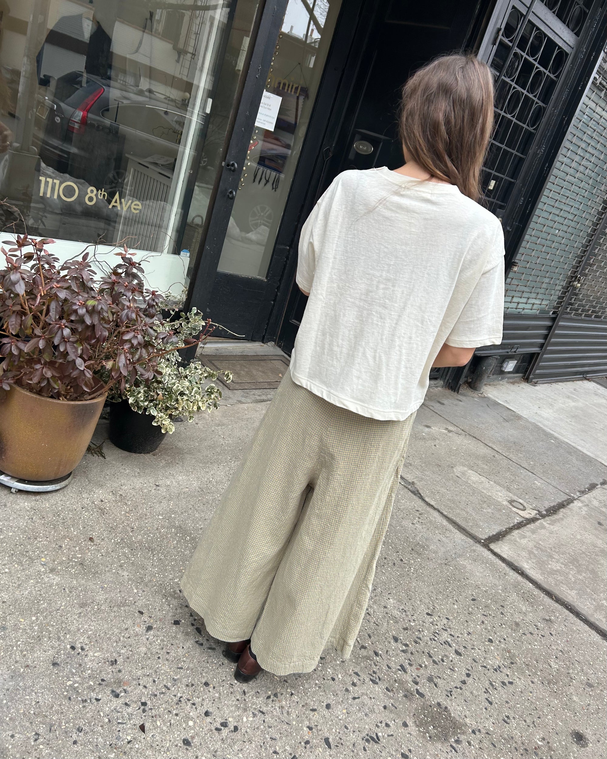 Julia Revival Jersey Tee in Ecru