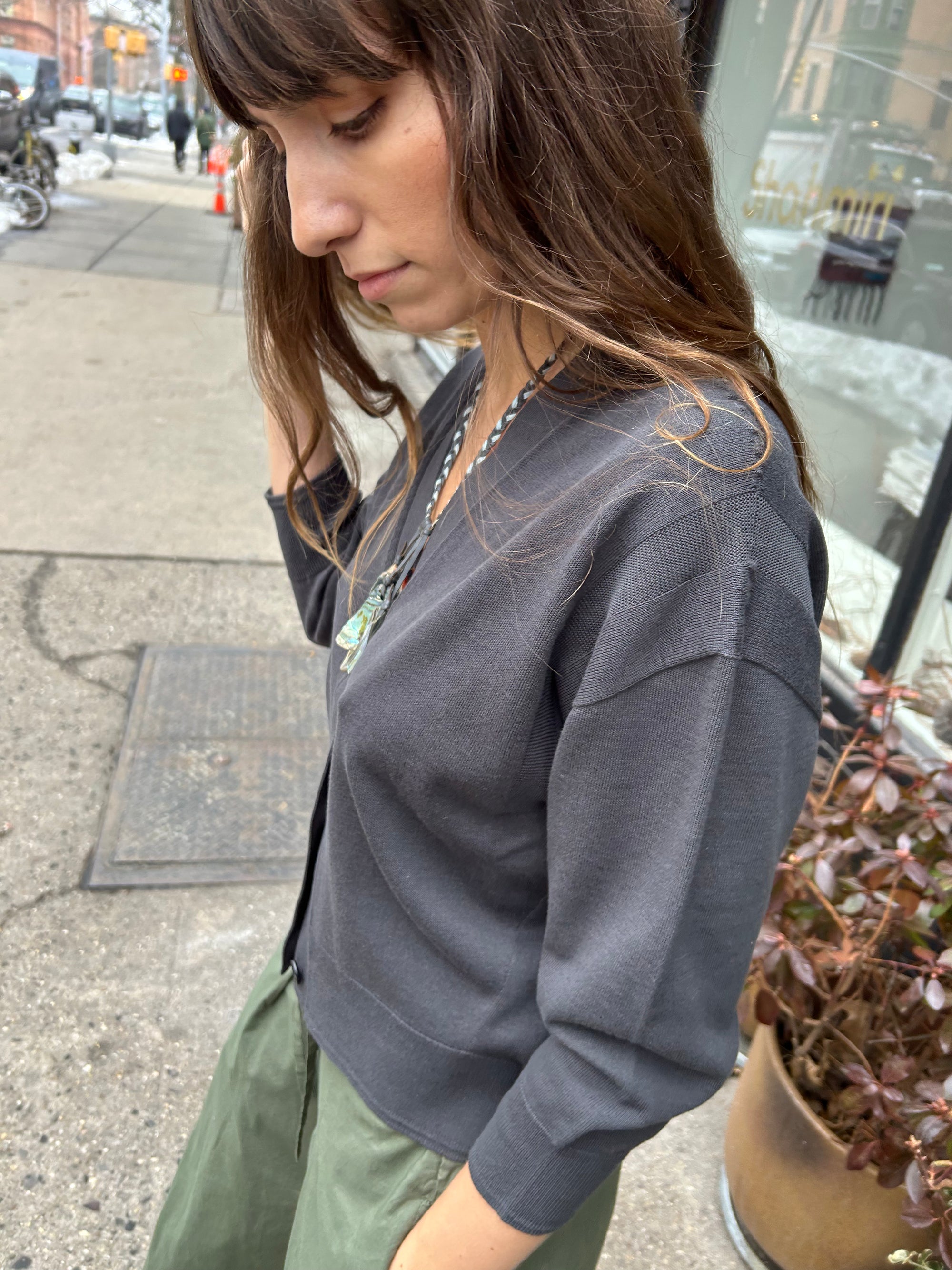 Cove Sweater in Charcoal