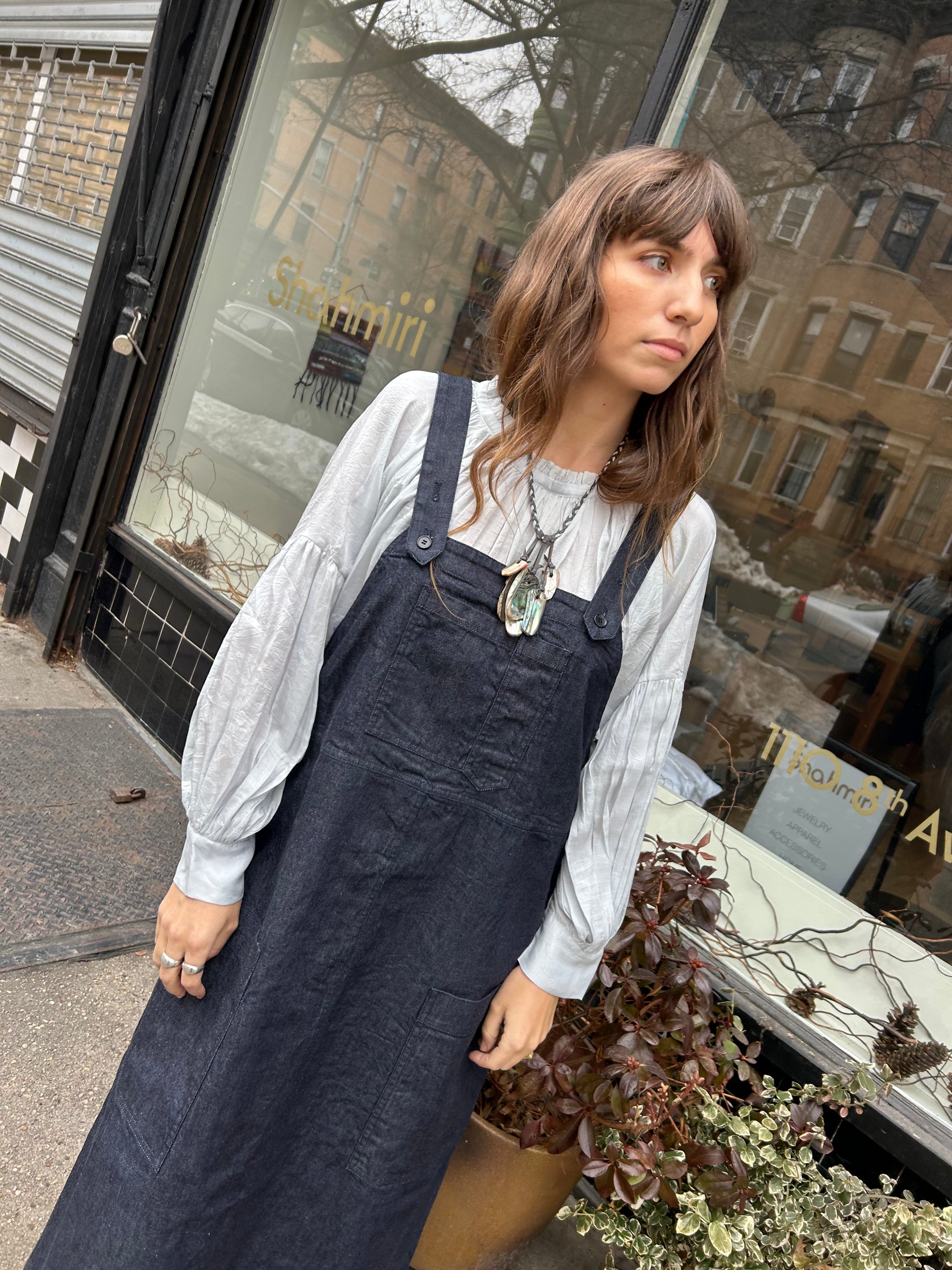 Lange Dress in Indigo