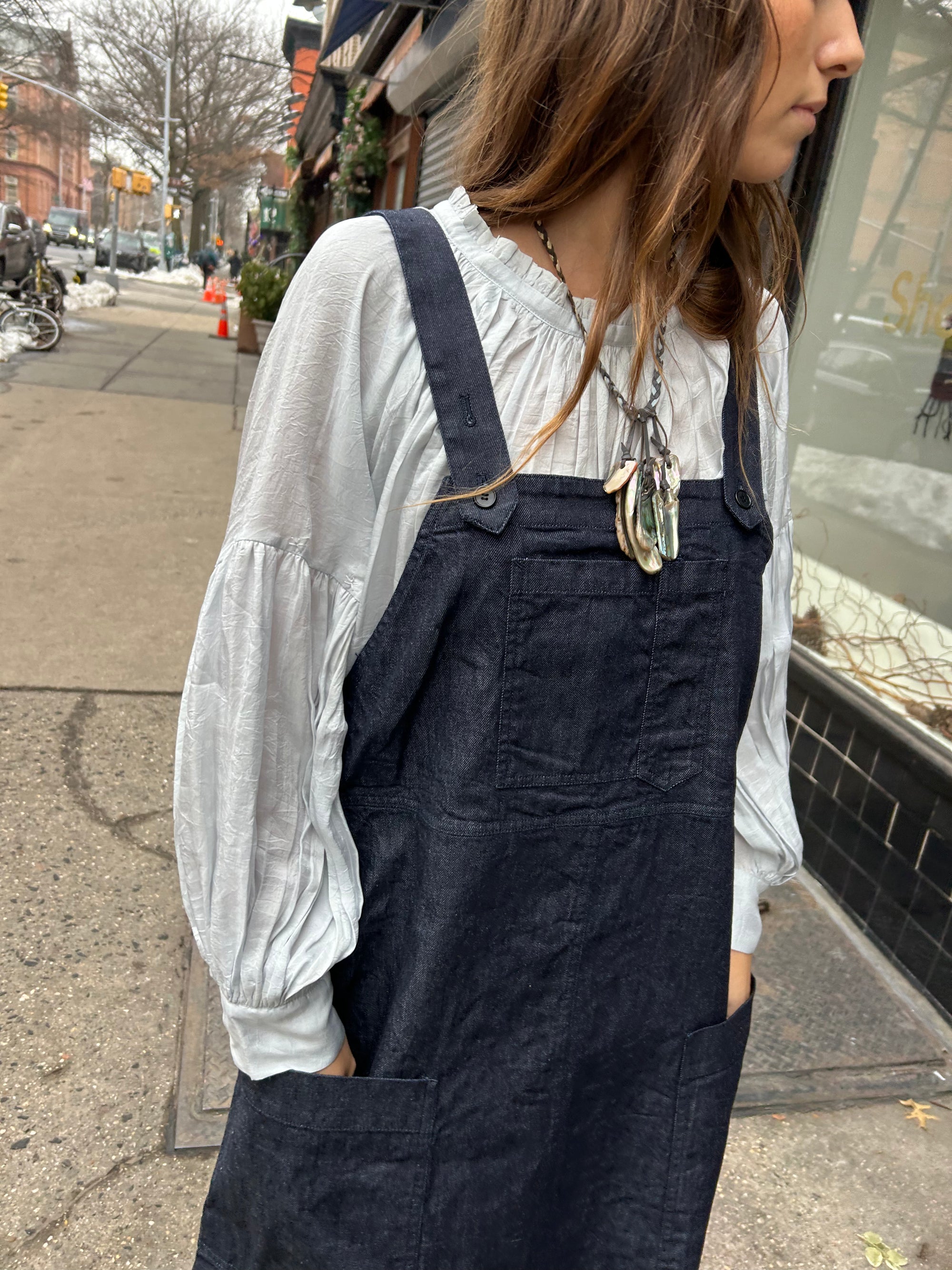 Lange Dress in Indigo