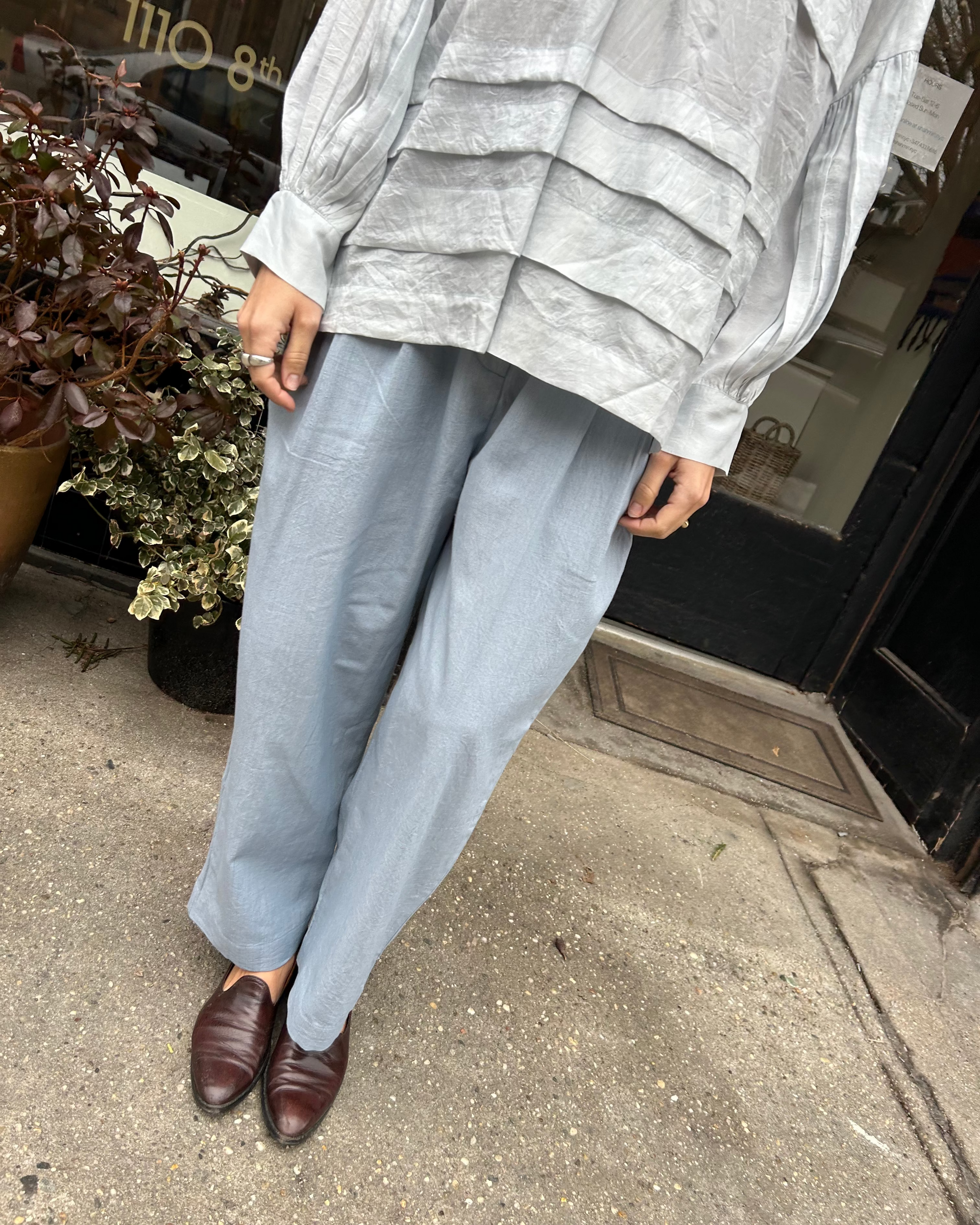 Greta Pants in Smoke Blue