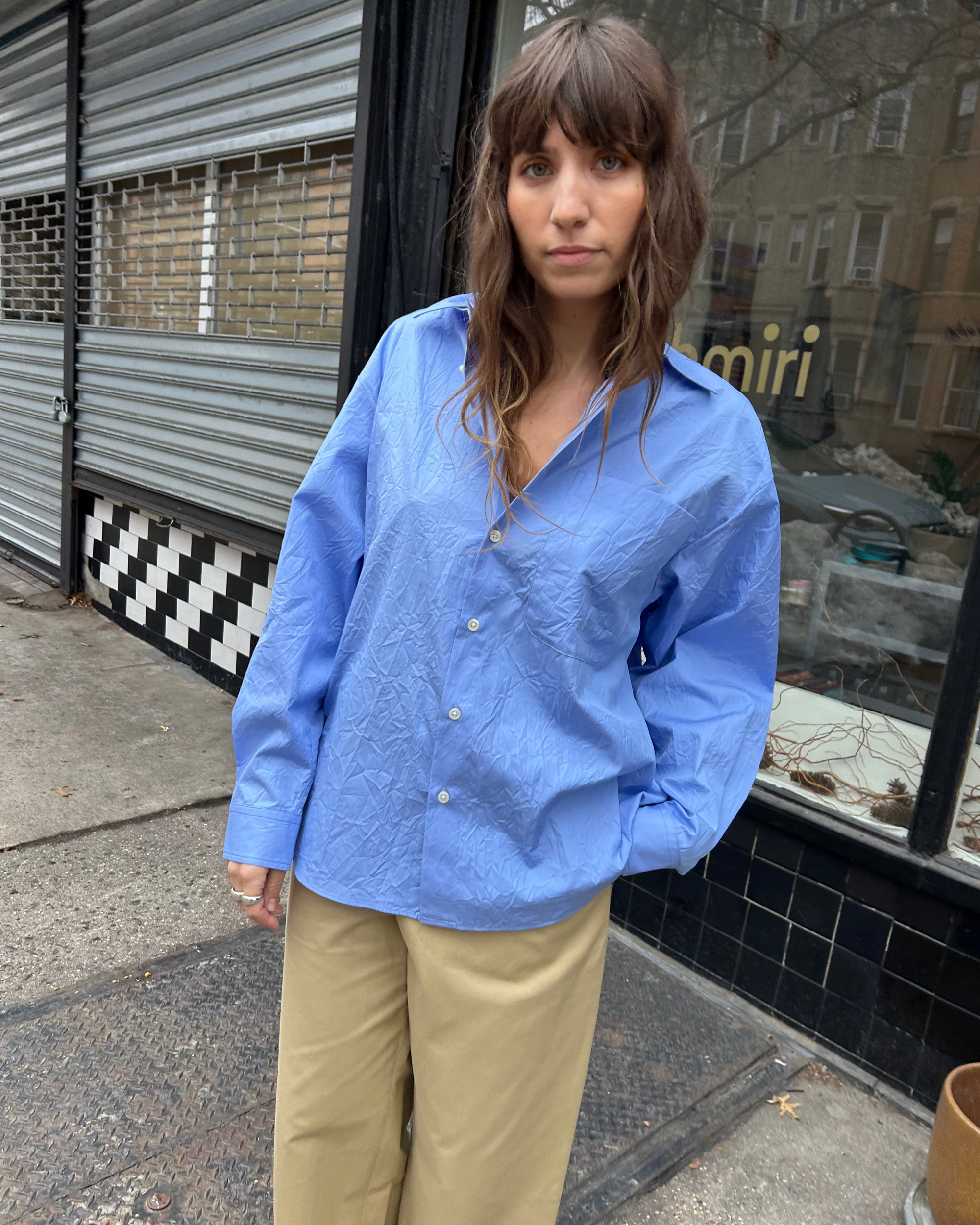 Clea Top in Sax Blue