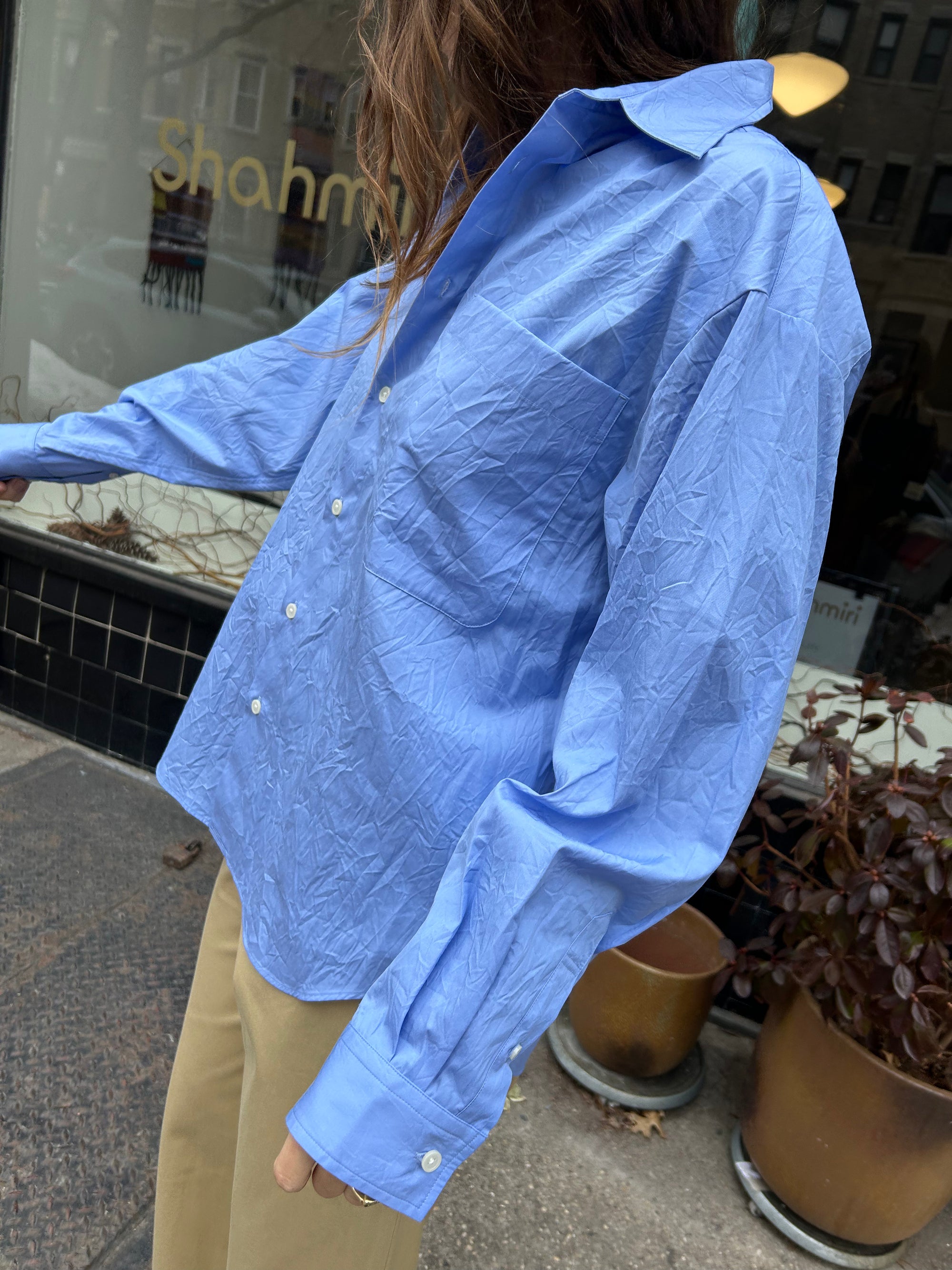 Clea Top in Sax Blue