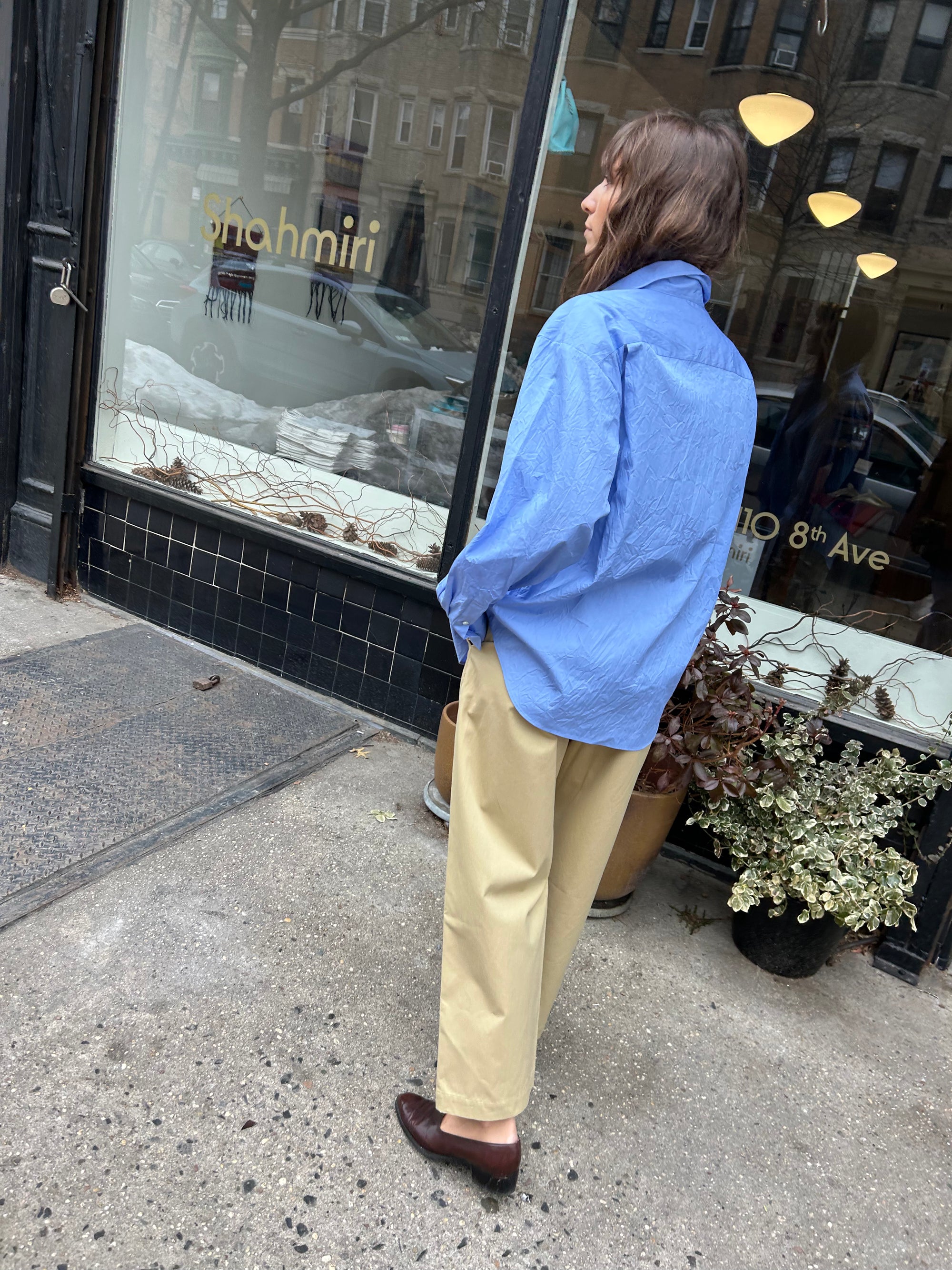 Clea Top in Sax Blue