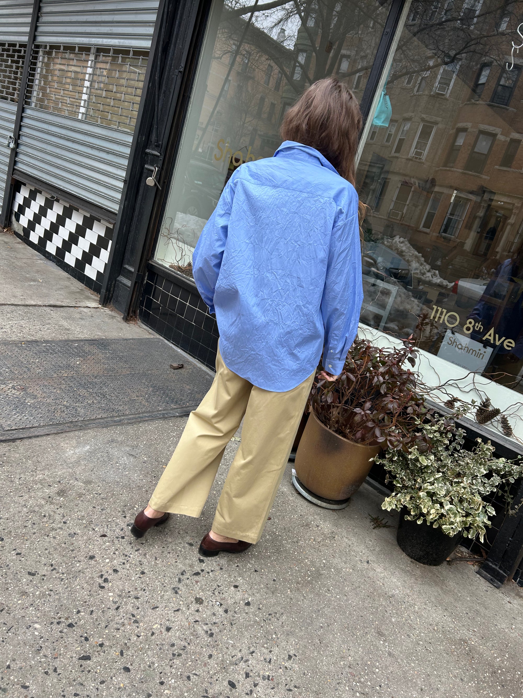 Clea Top in Sax Blue