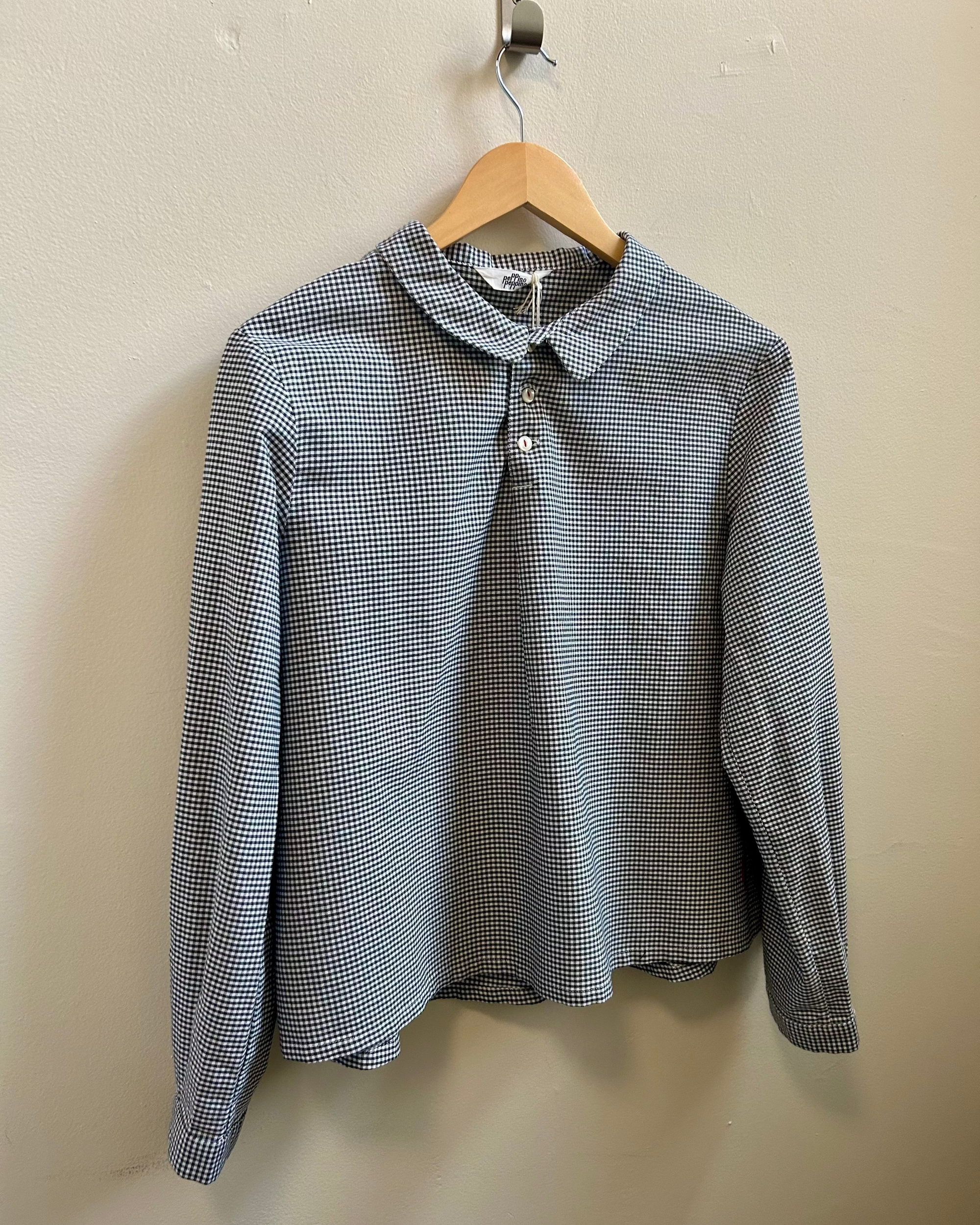 Type 142 Oxford Undergrad Shirt in Black Check