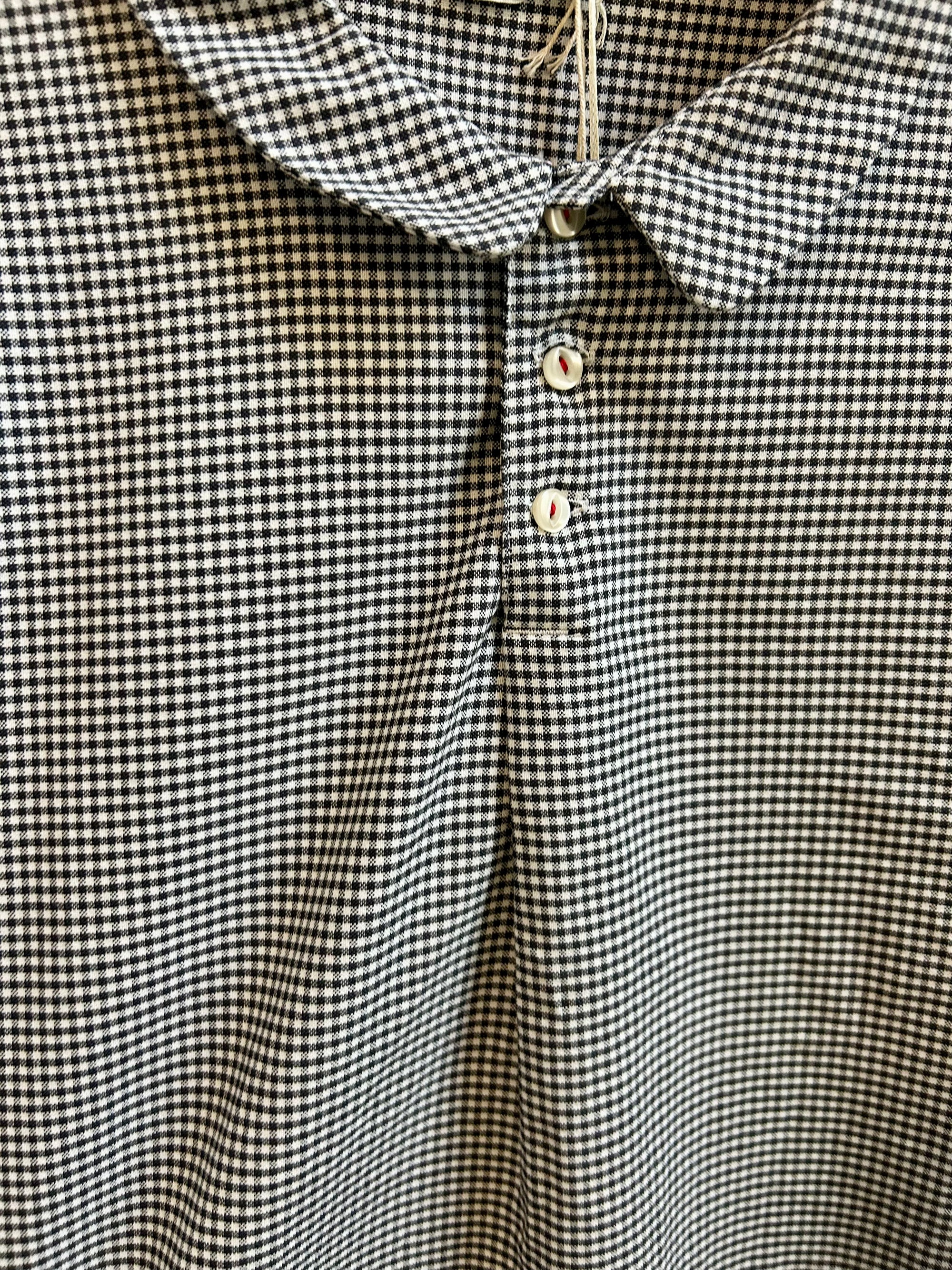 Type 142 Oxford Undergrad Shirt in Black Check