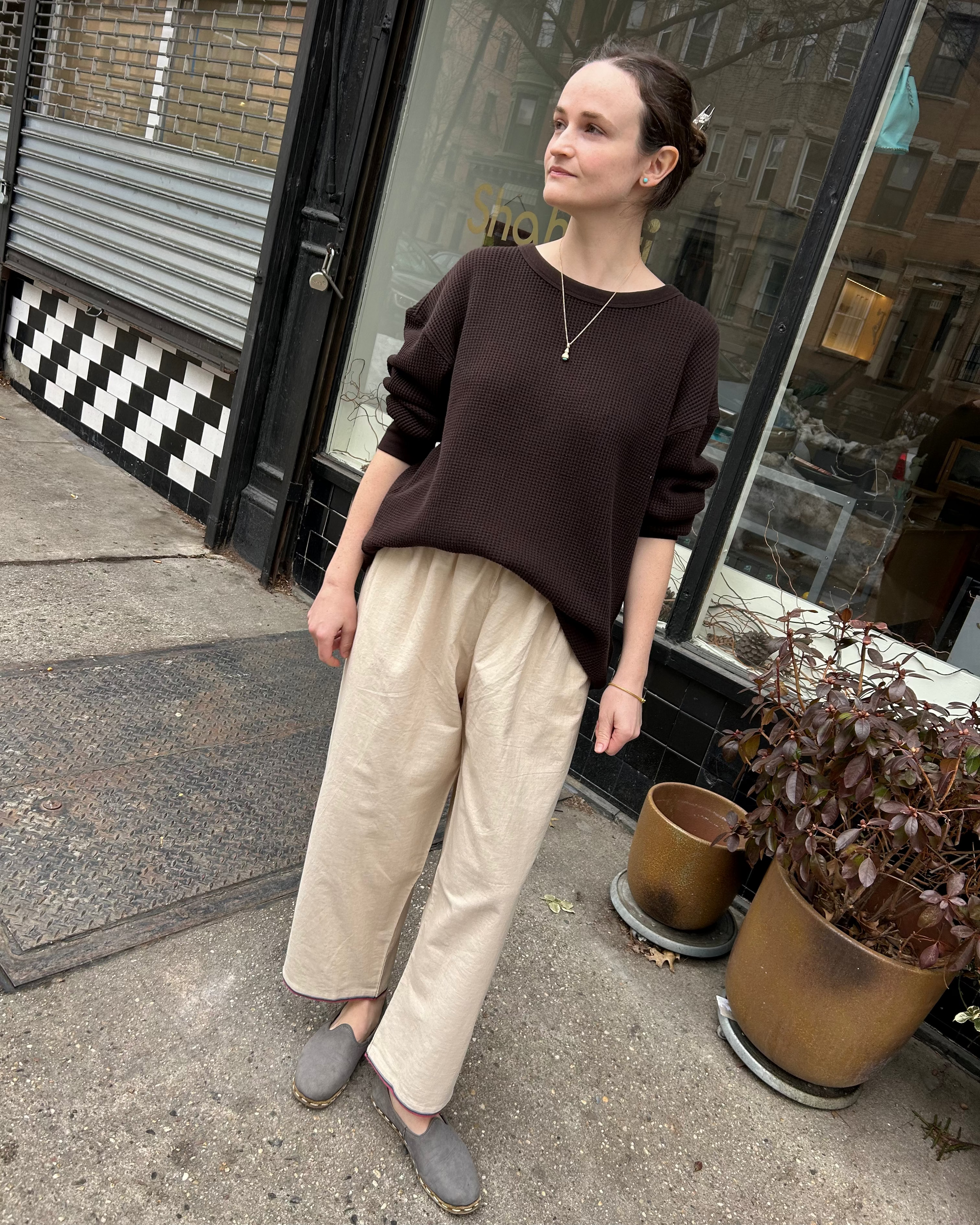Edda Pants in Sand