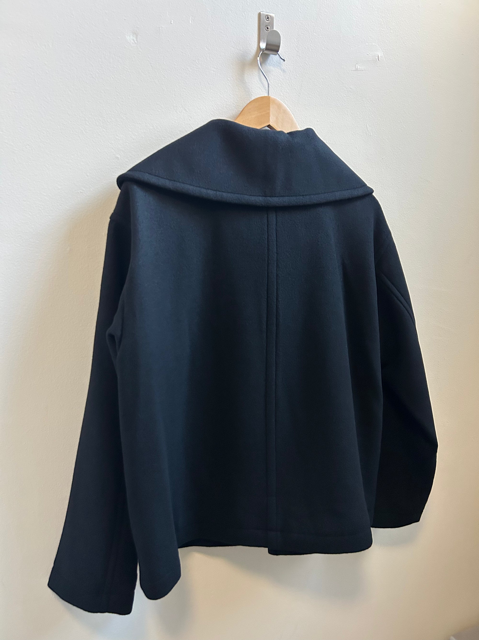 My Sailor Woven Coat in Black