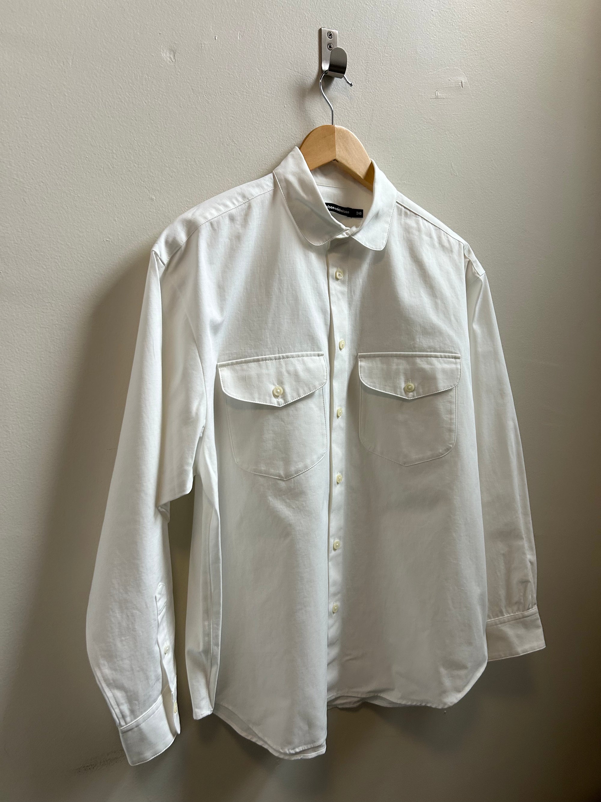 Ben Woven Top in White