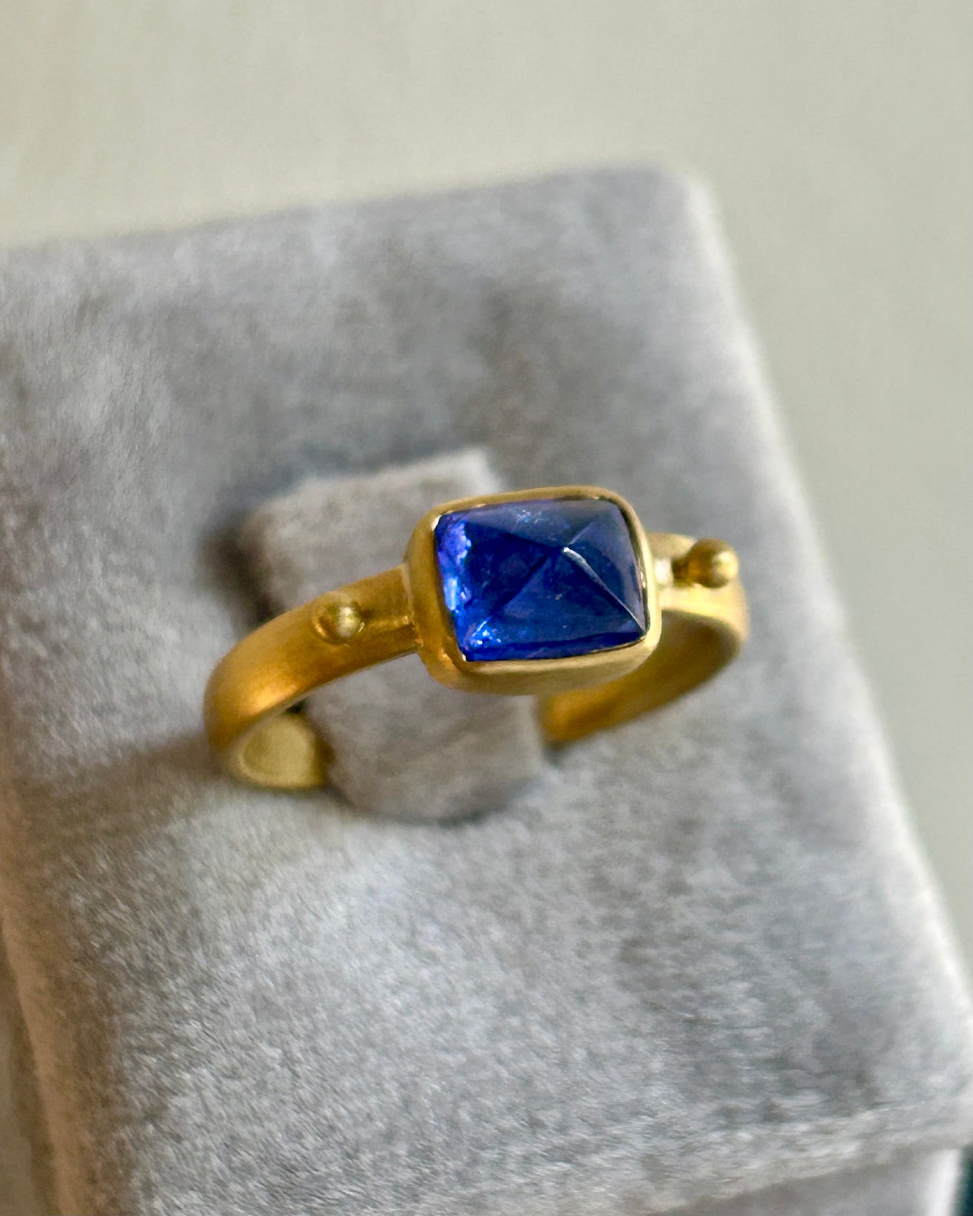 "Giza Too" Gold and Tanzanite Ring