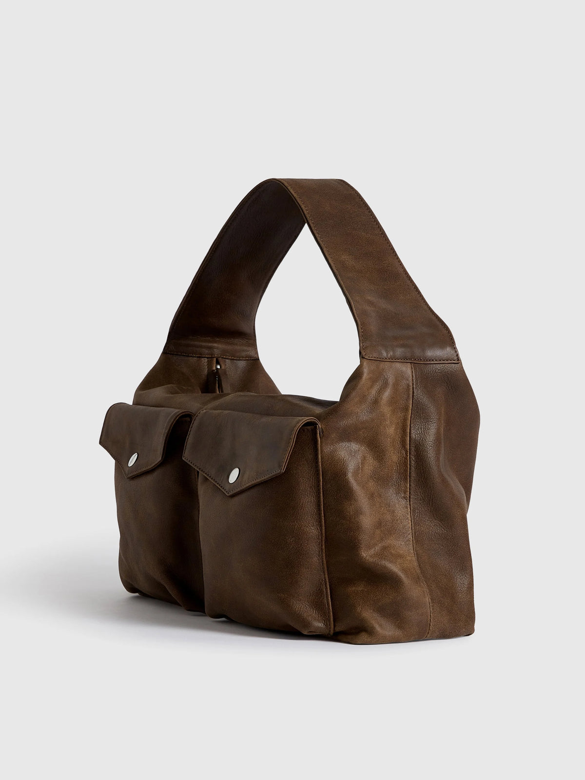 Large Raphaelle Bag in Distressed Brown