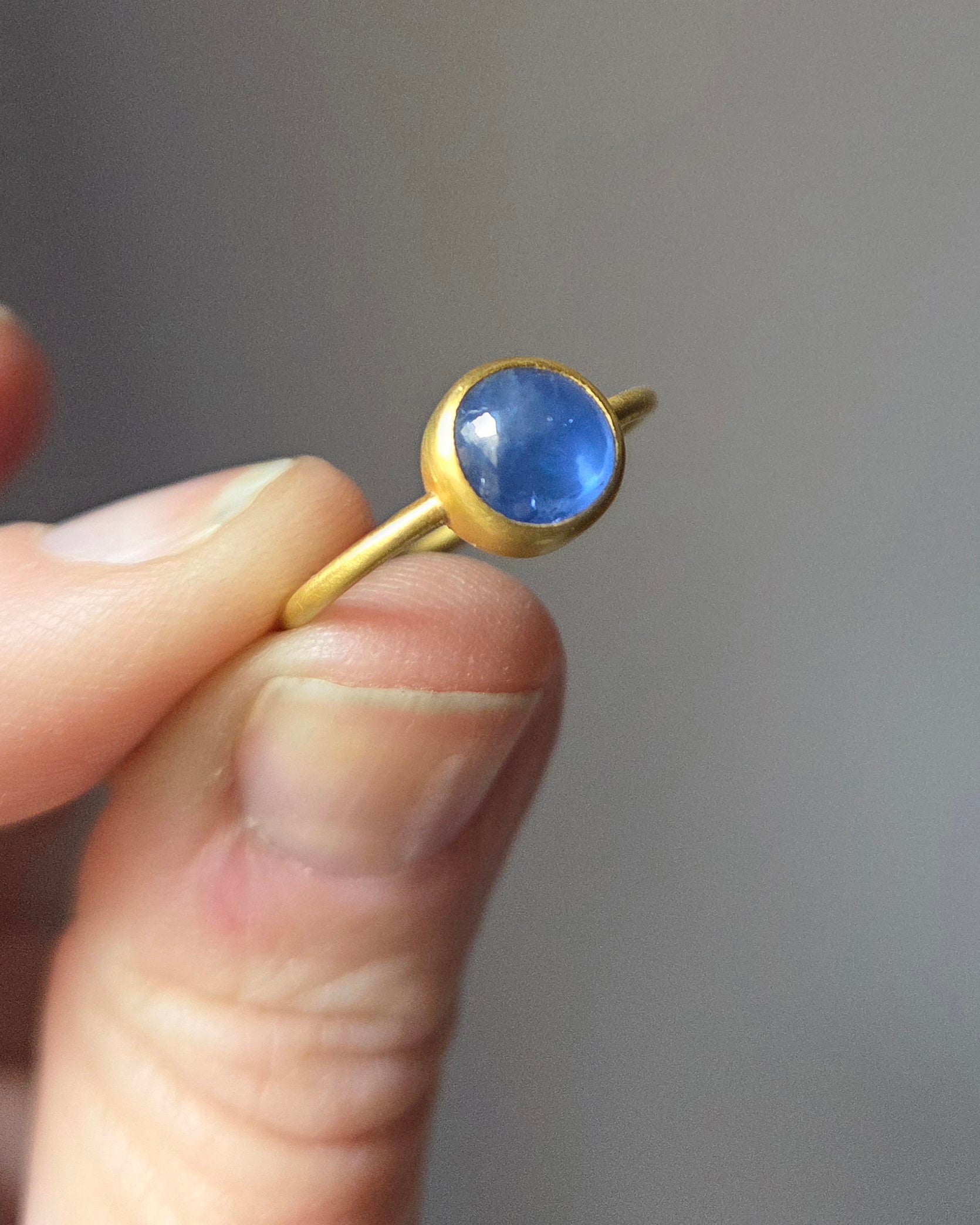 “Love at First Sight VIII” Gold & Ceylon Sapphire Ring