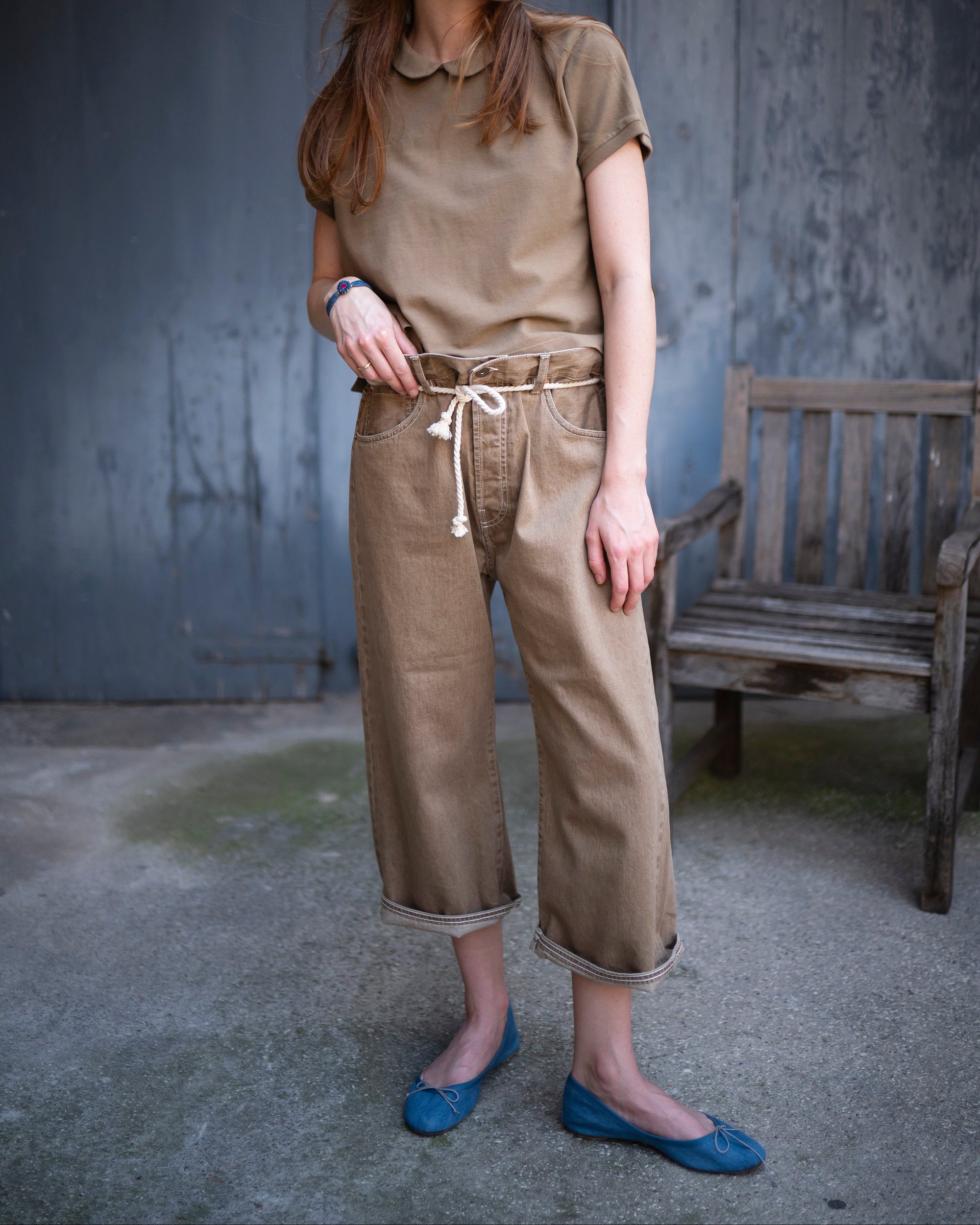 Type 96 Selvedge Denim Culotte in Barrell