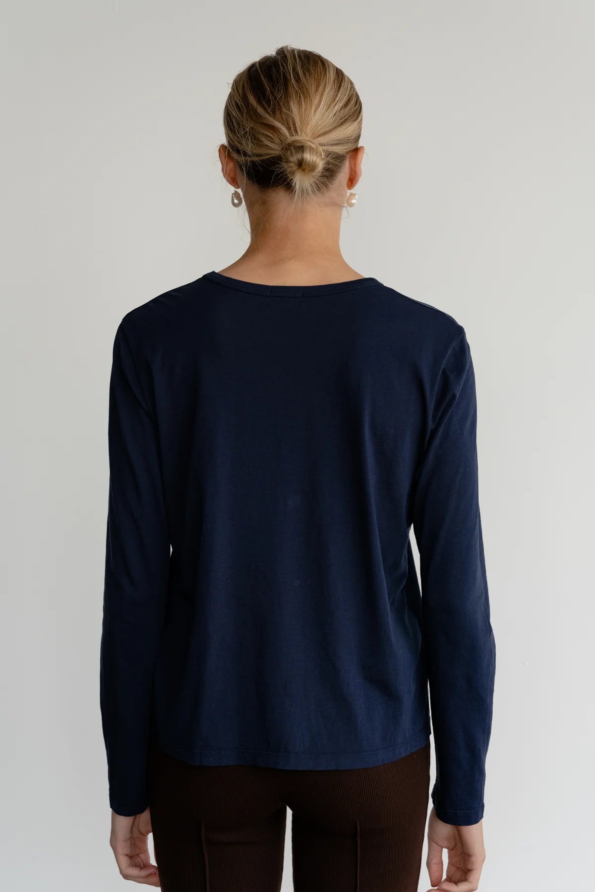 The Jersey Long Sleeve in Navy