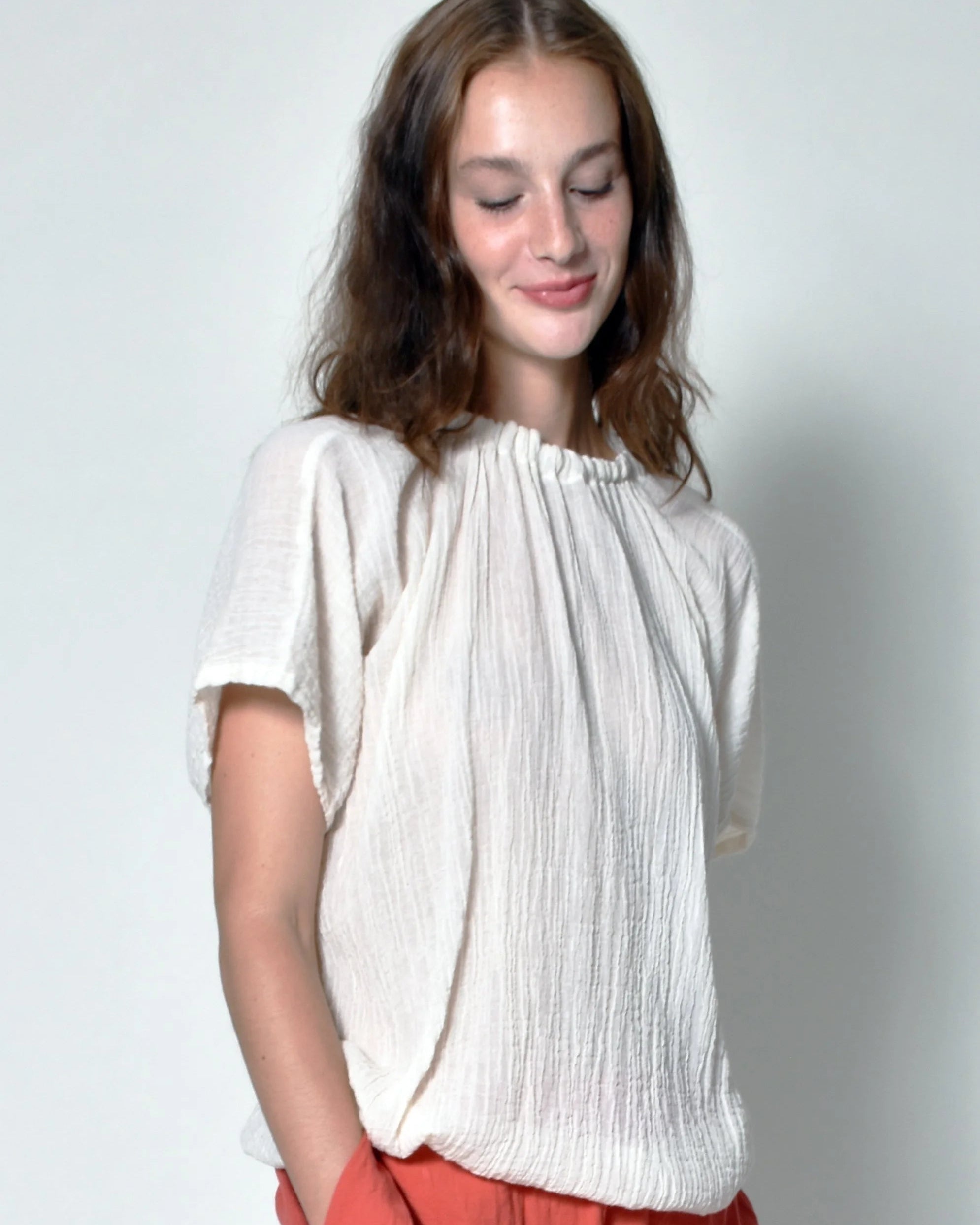 Nina Blouse in Cream