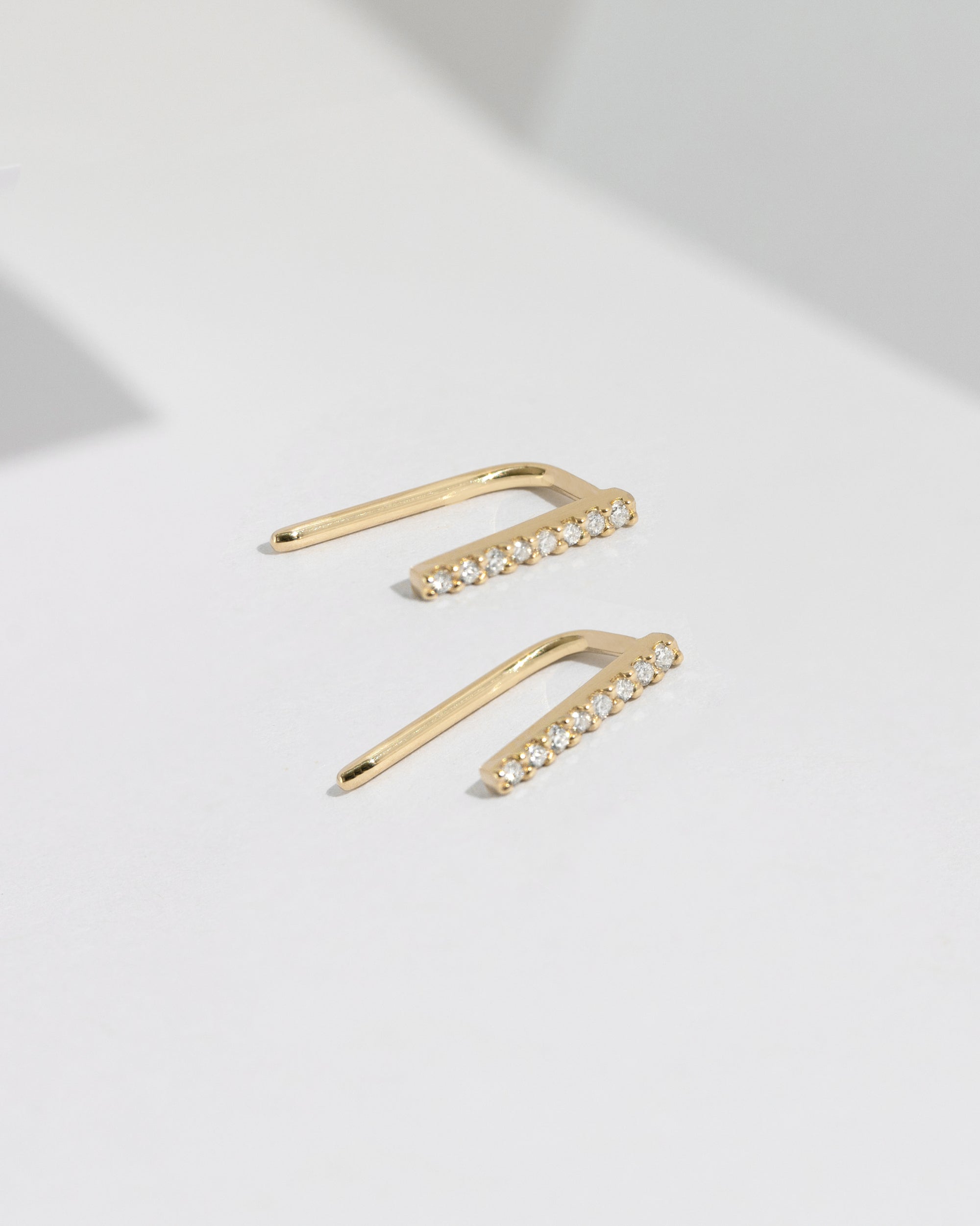 Petite Diamond Thread Earrings