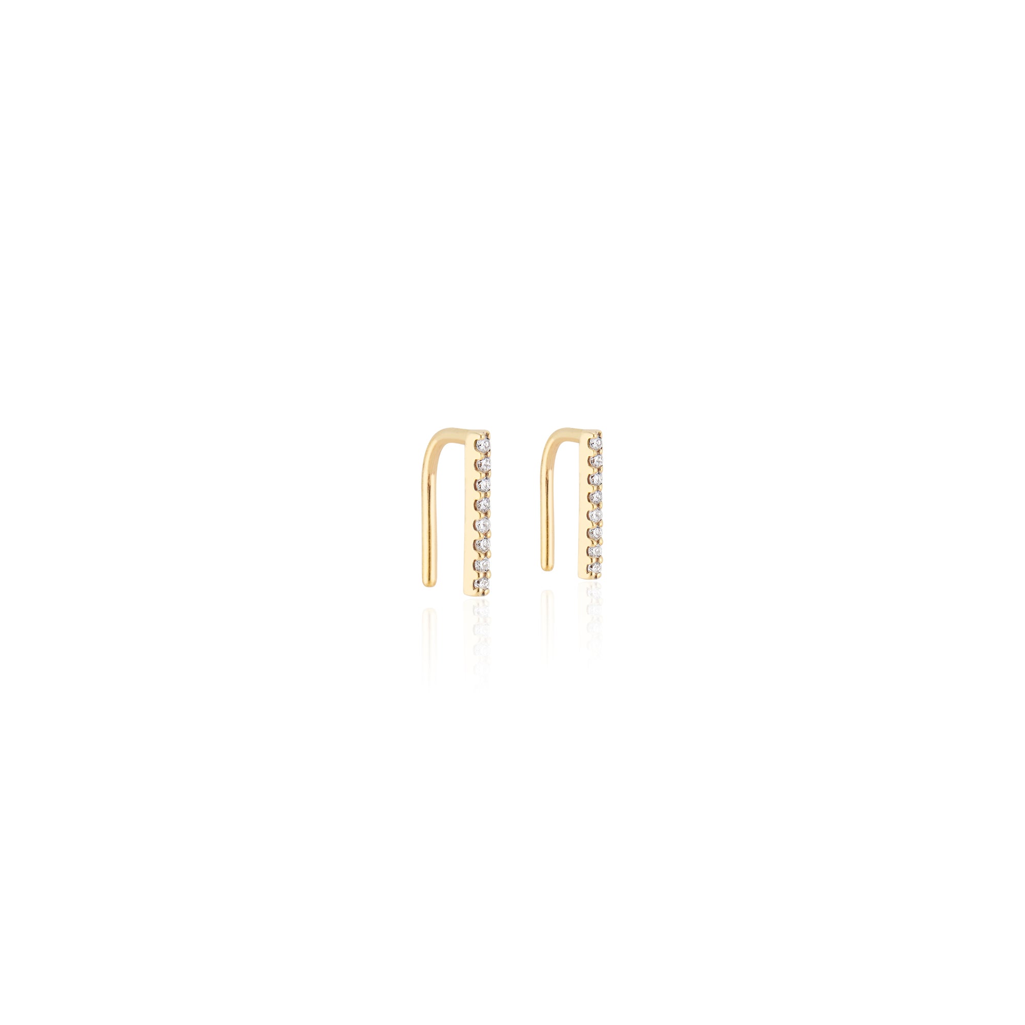 Petite Diamond Thread Earrings