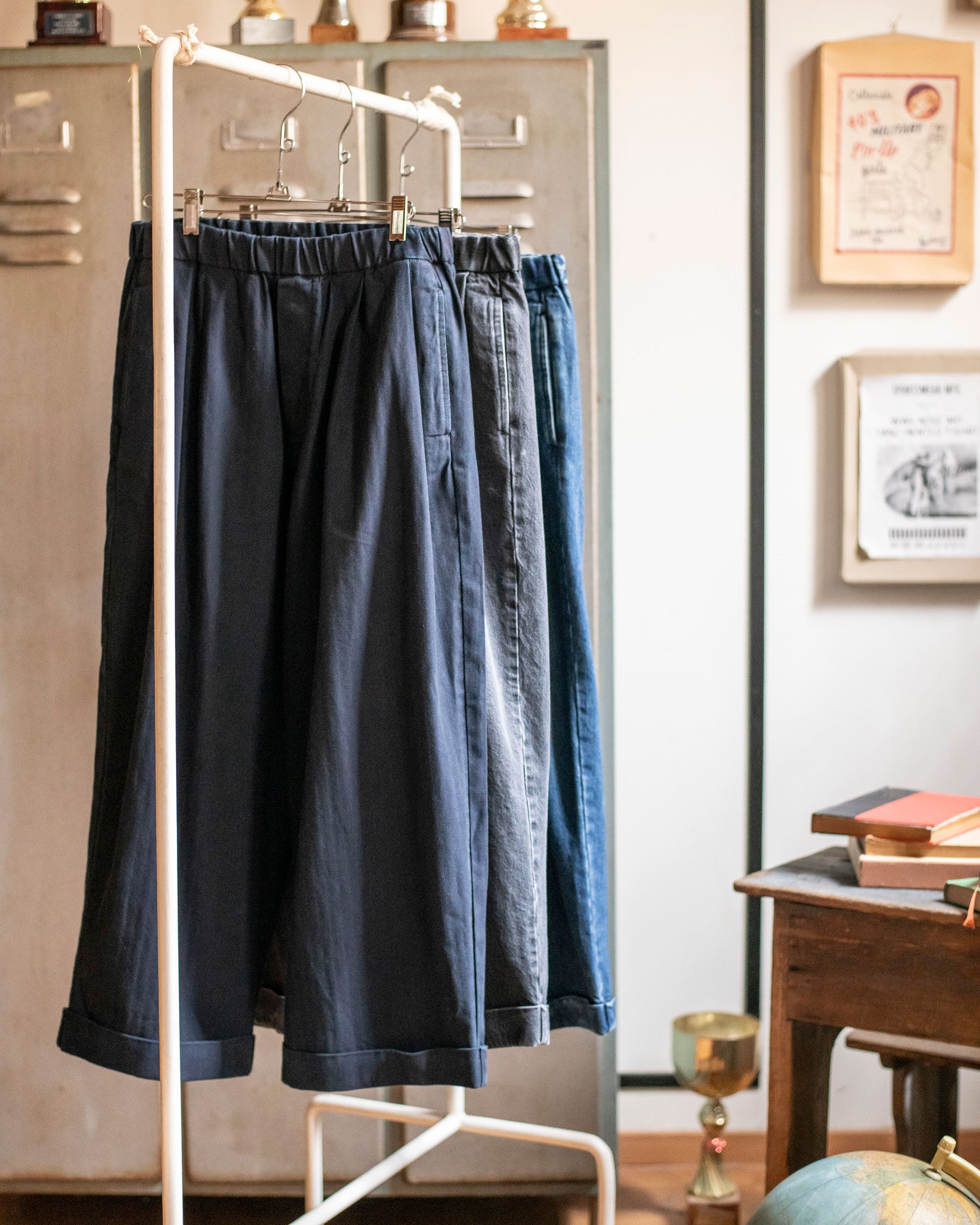 Type 105 Pump Pant in Indigo Herringbone