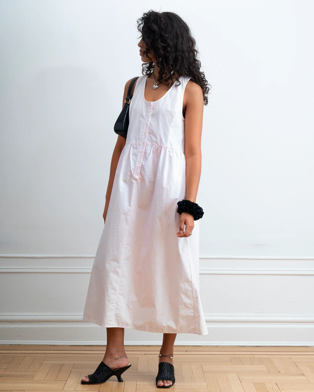 Sierra Button Up Dress in Primrose