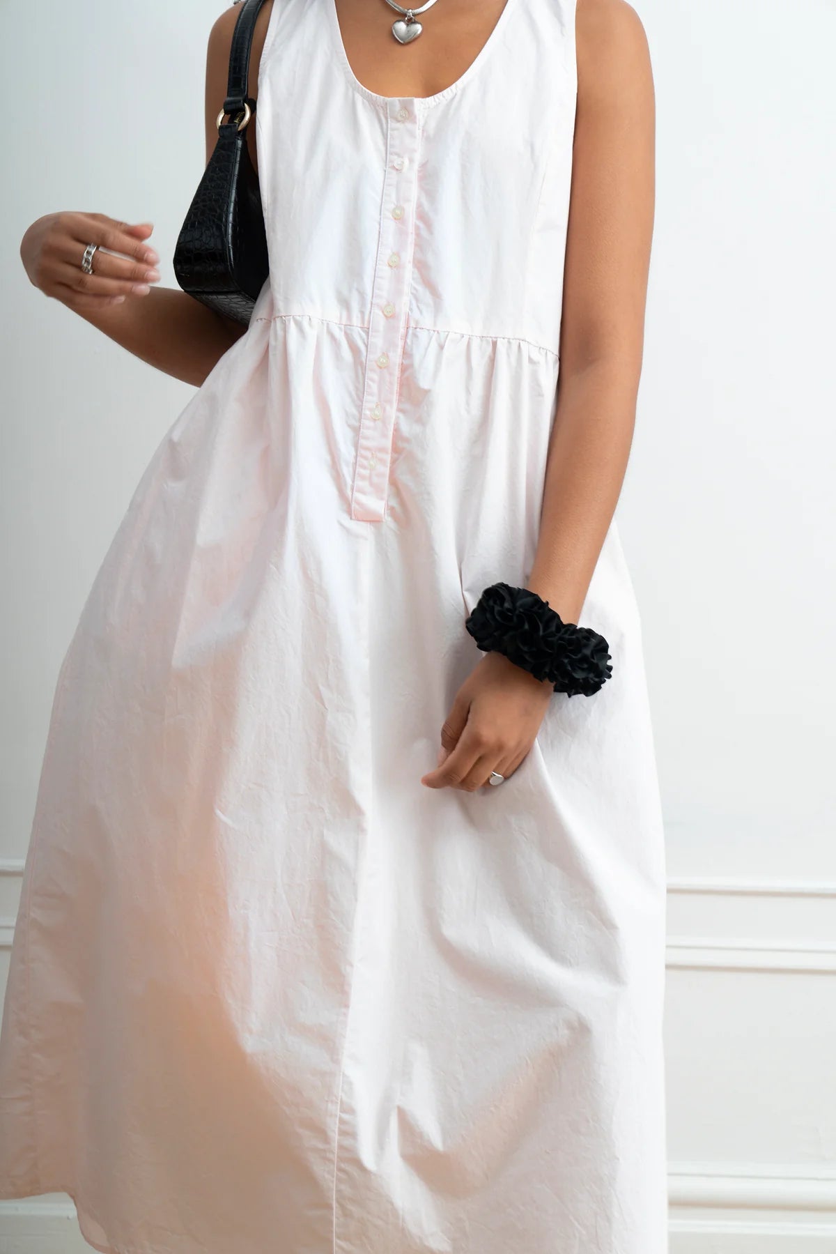 Sierra Button Up Dress in Primrose