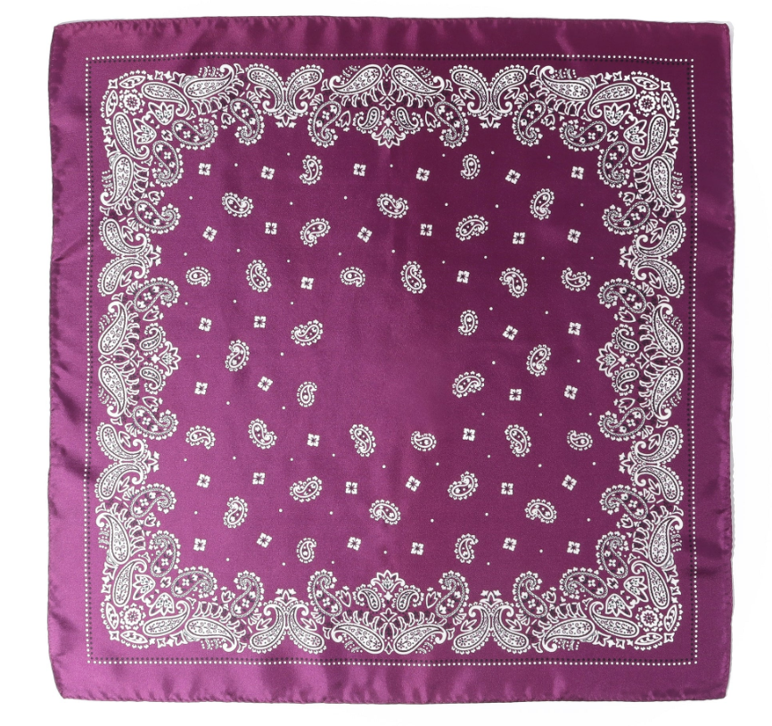 Silk Bandana in Purple