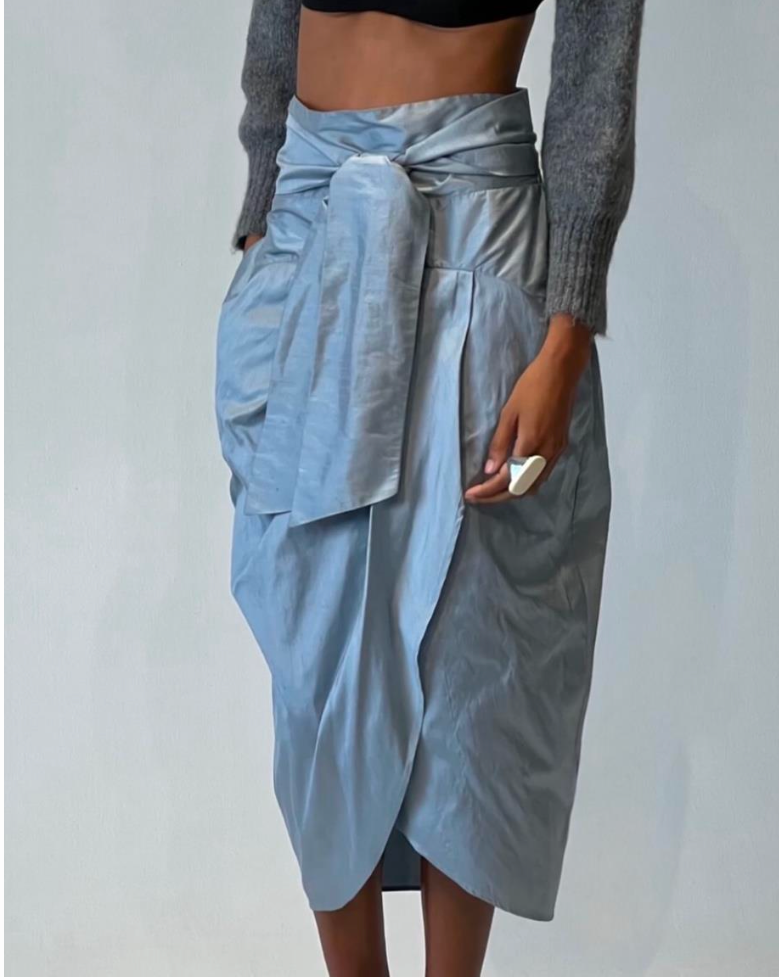 Tulip Skirt in Rain Silk