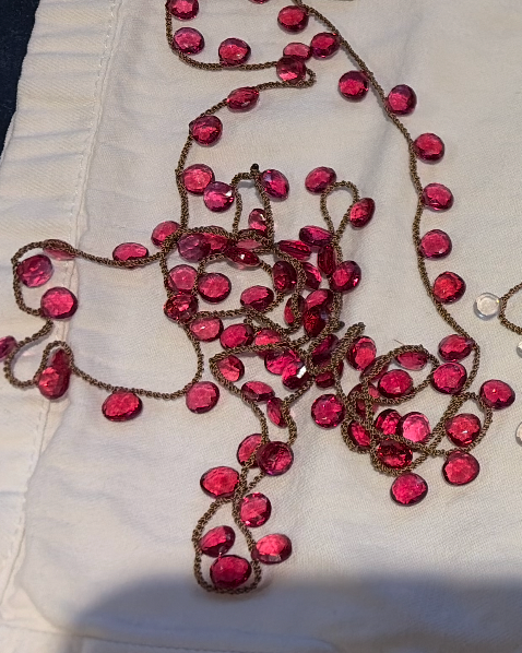 Hand Crochet Fuschia Quartz Necklace