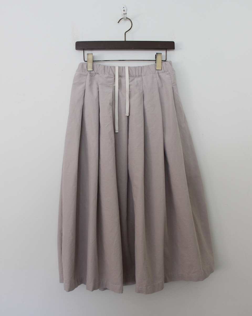 Kelly Fine Corduroy Skirt in Greige