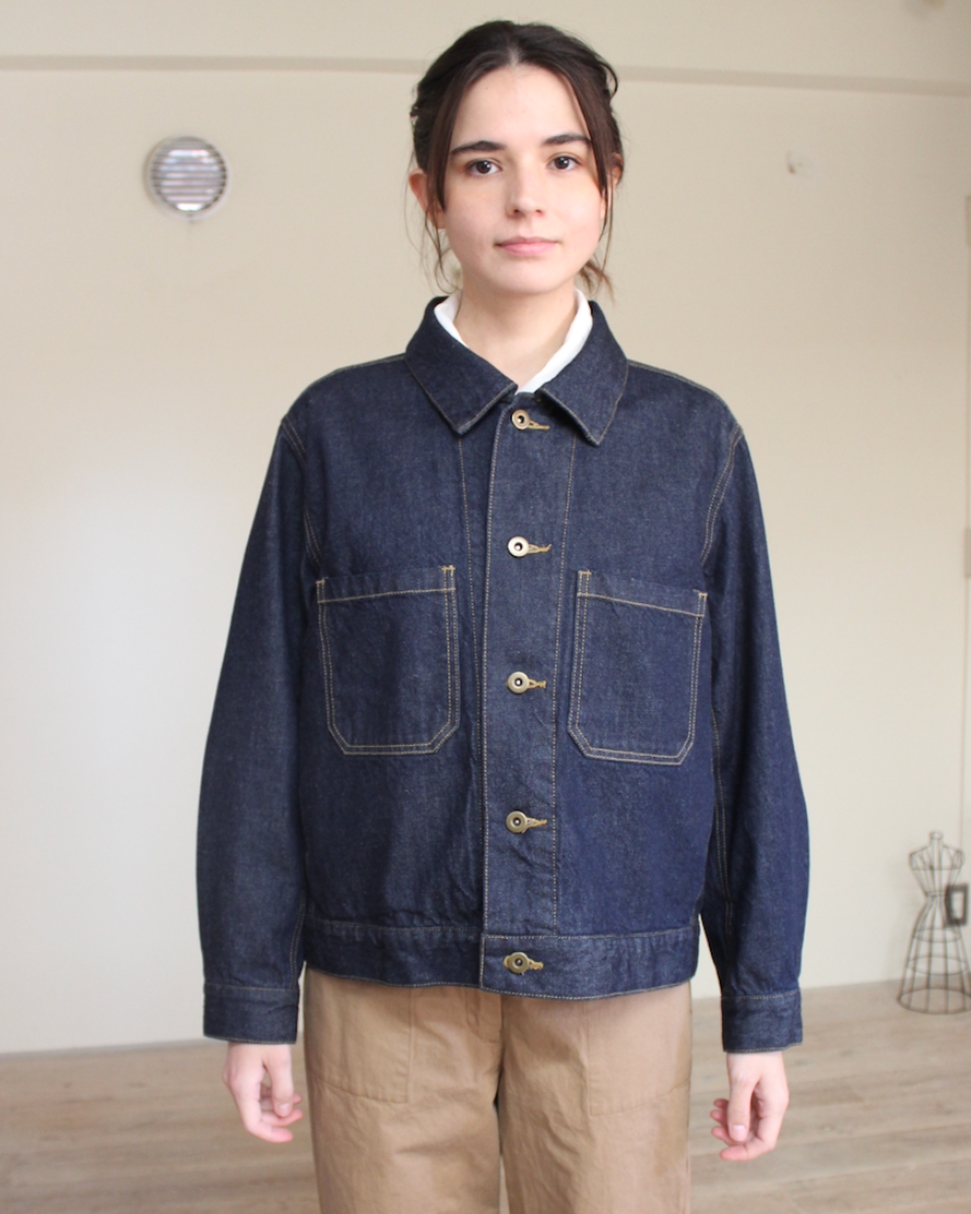 Sissy Indigo Denim Jacket in Dark Wash