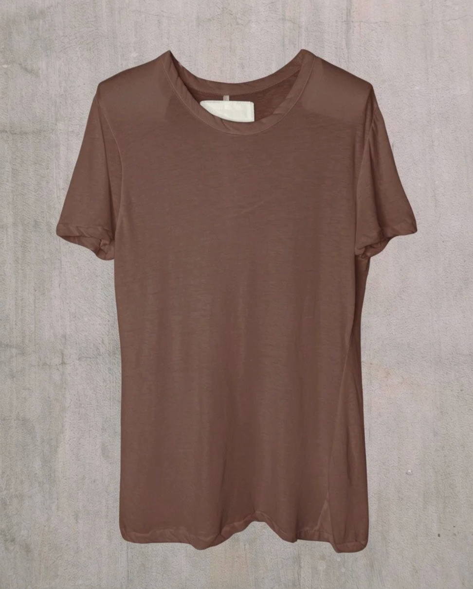 Hi-Soft Jersey Crew in Chocolate