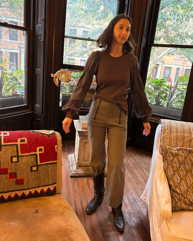 Zip Knack Pant in Khaki